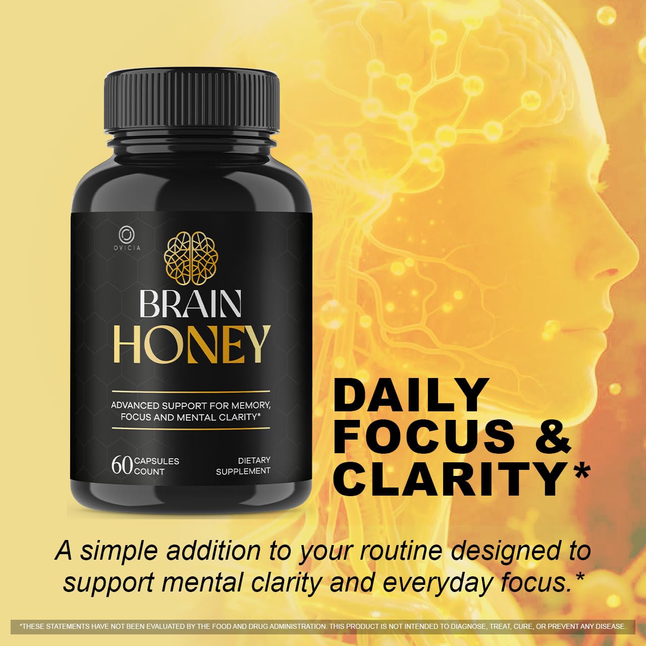 OVICIA Brain Honey Capsules 300 Capsules