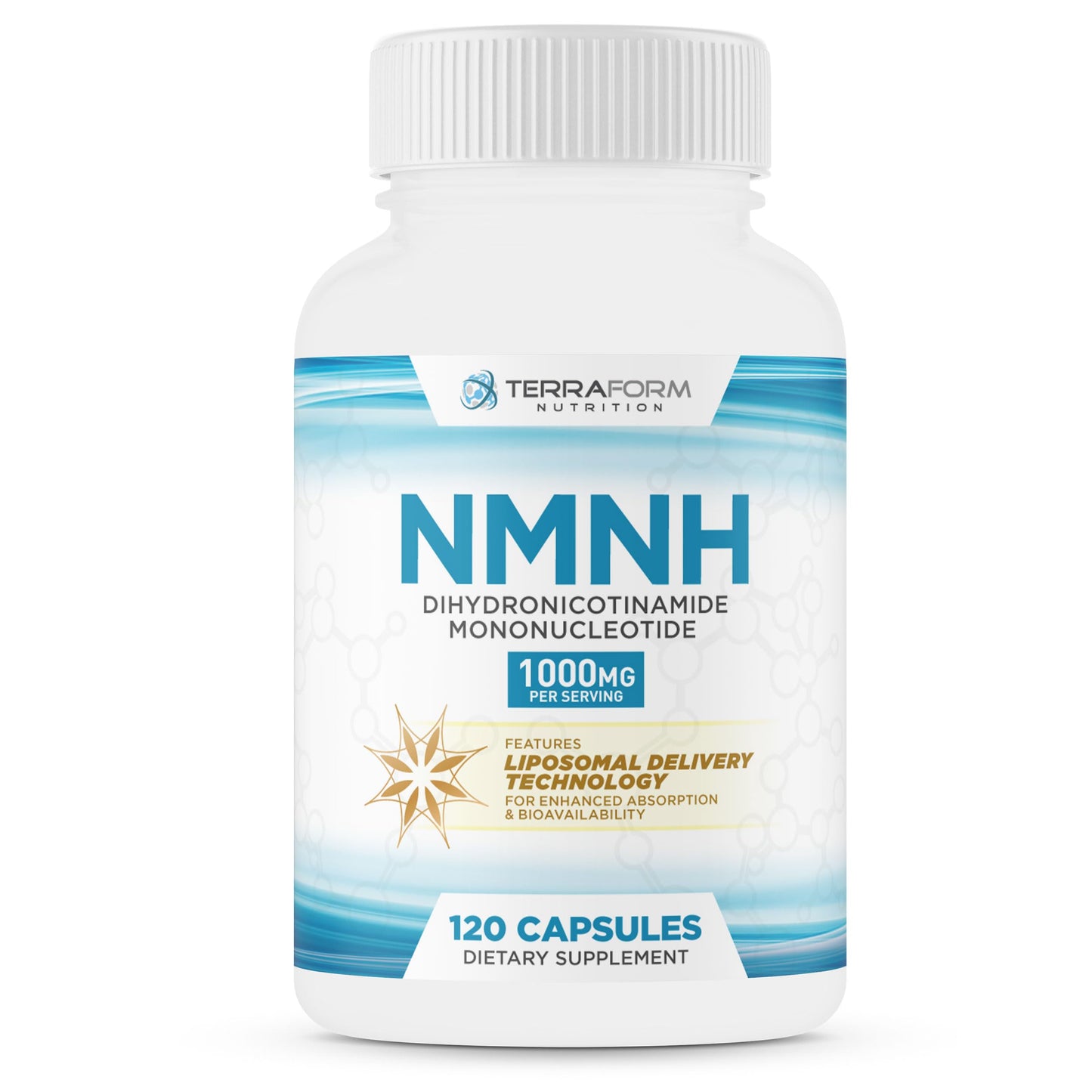 TerraForm Nutrition NMNH Dihydronicotinamide Mononucleotide 1000mg Capsule 1 Count