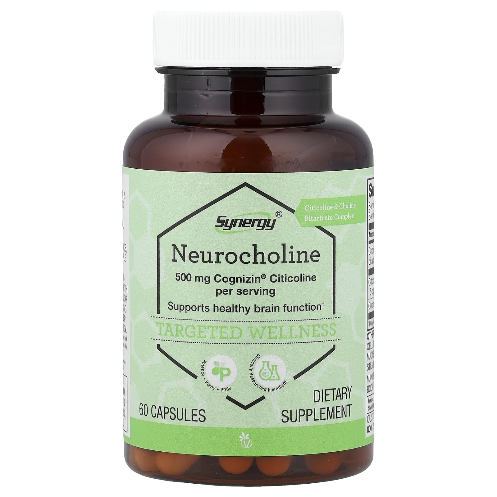 Vitacost Synergy Neurocholine 60 Capsules