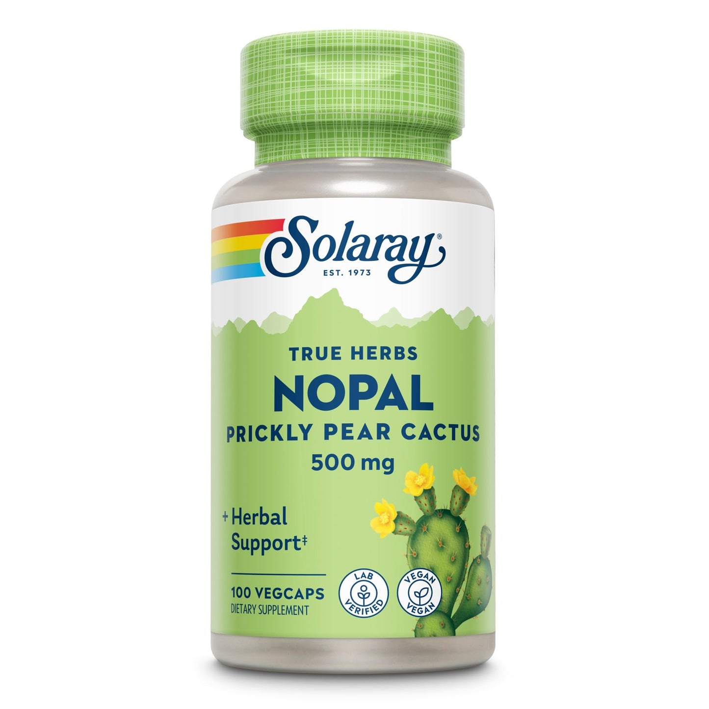 Solaray Nopal Prickly Pear Cactus Capsules 100 Count