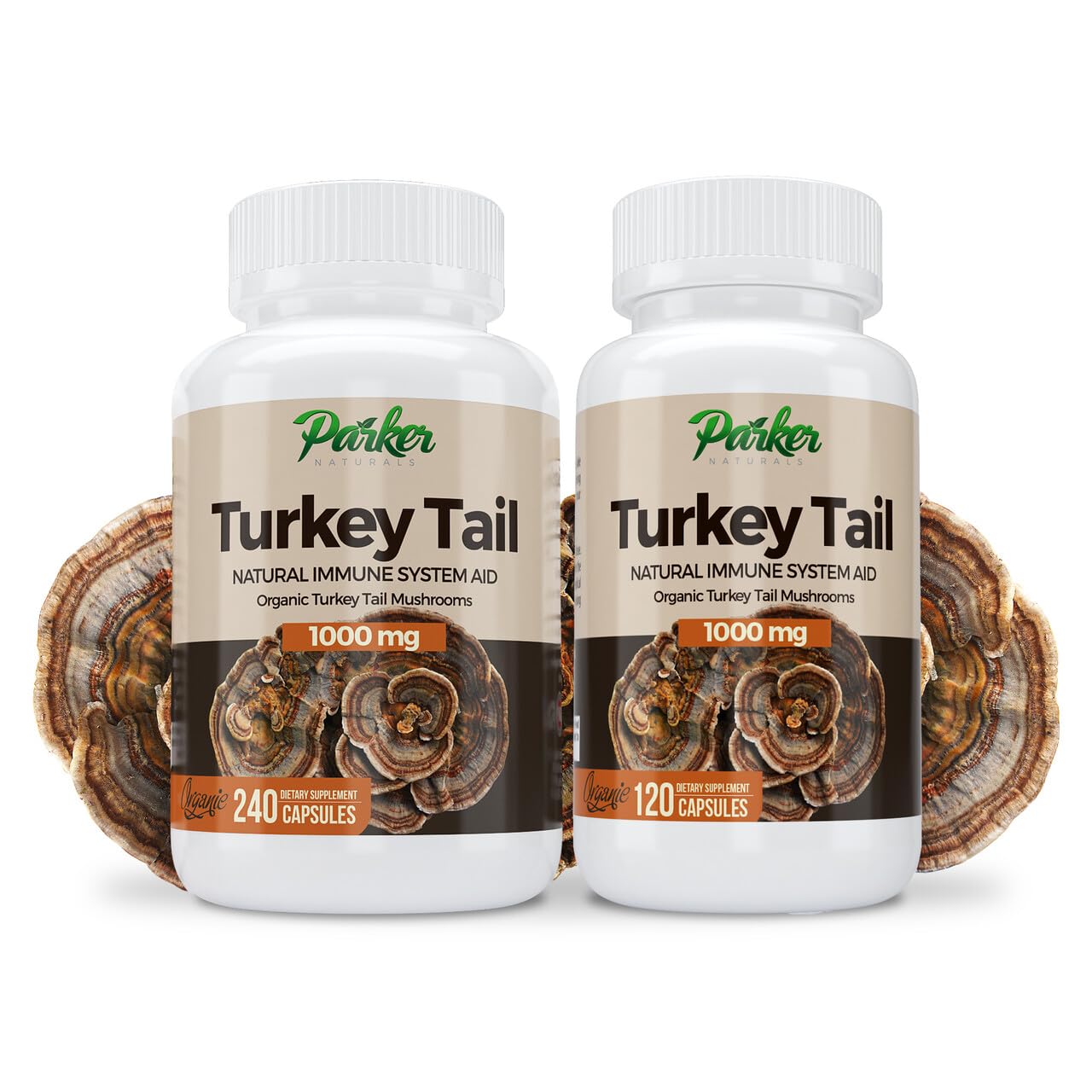 Parker Naturals Turkey Tail Mushroom Capsules 120 Count