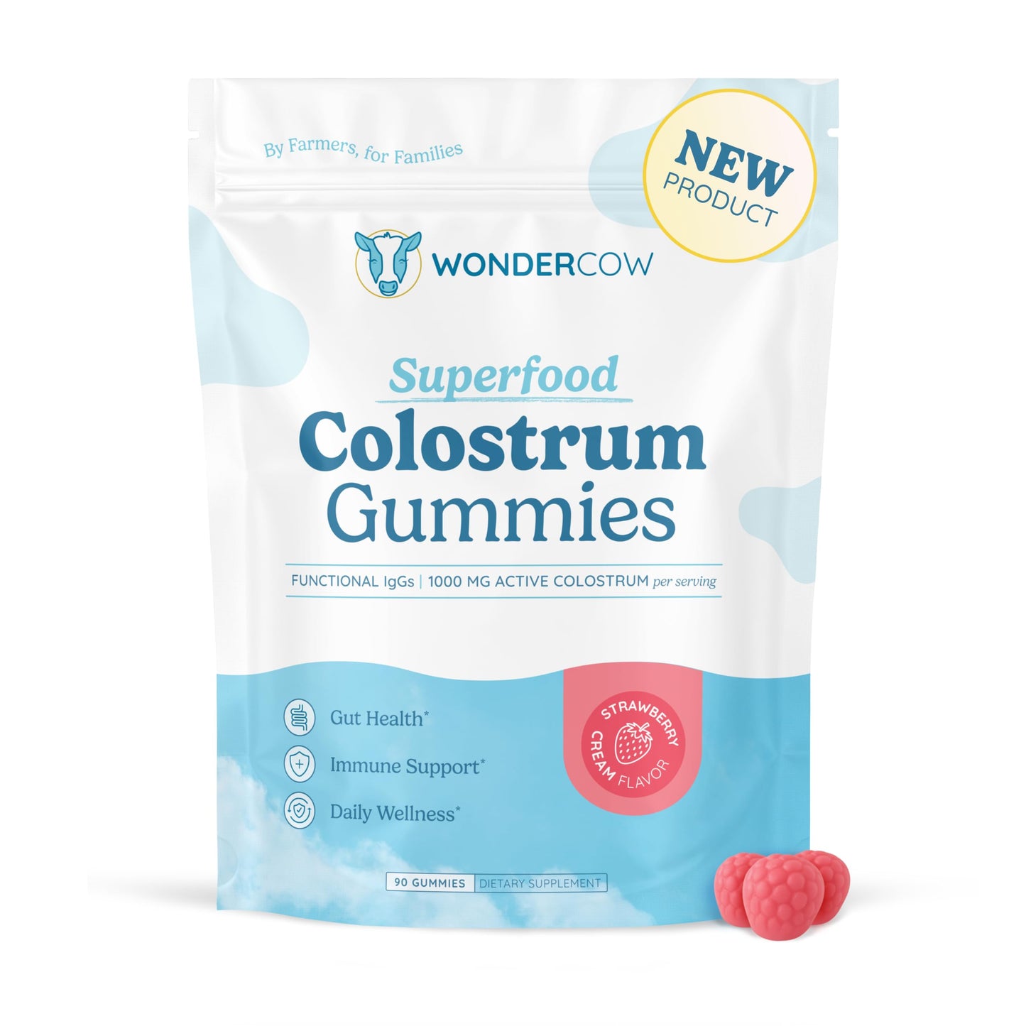 WONDERCOW Colostrum Supplement, 90 Gummies