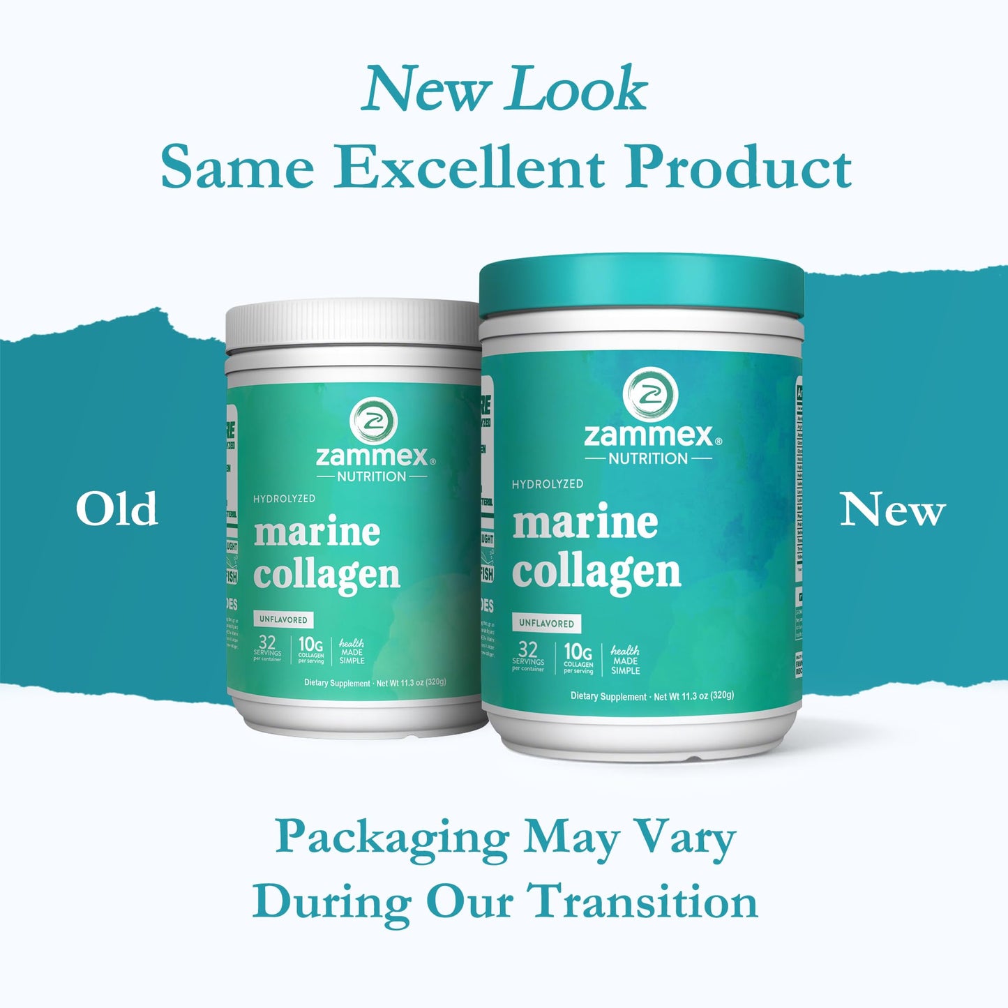 Zammex Marine Collagen Peptides Powder 11.3 Ounce