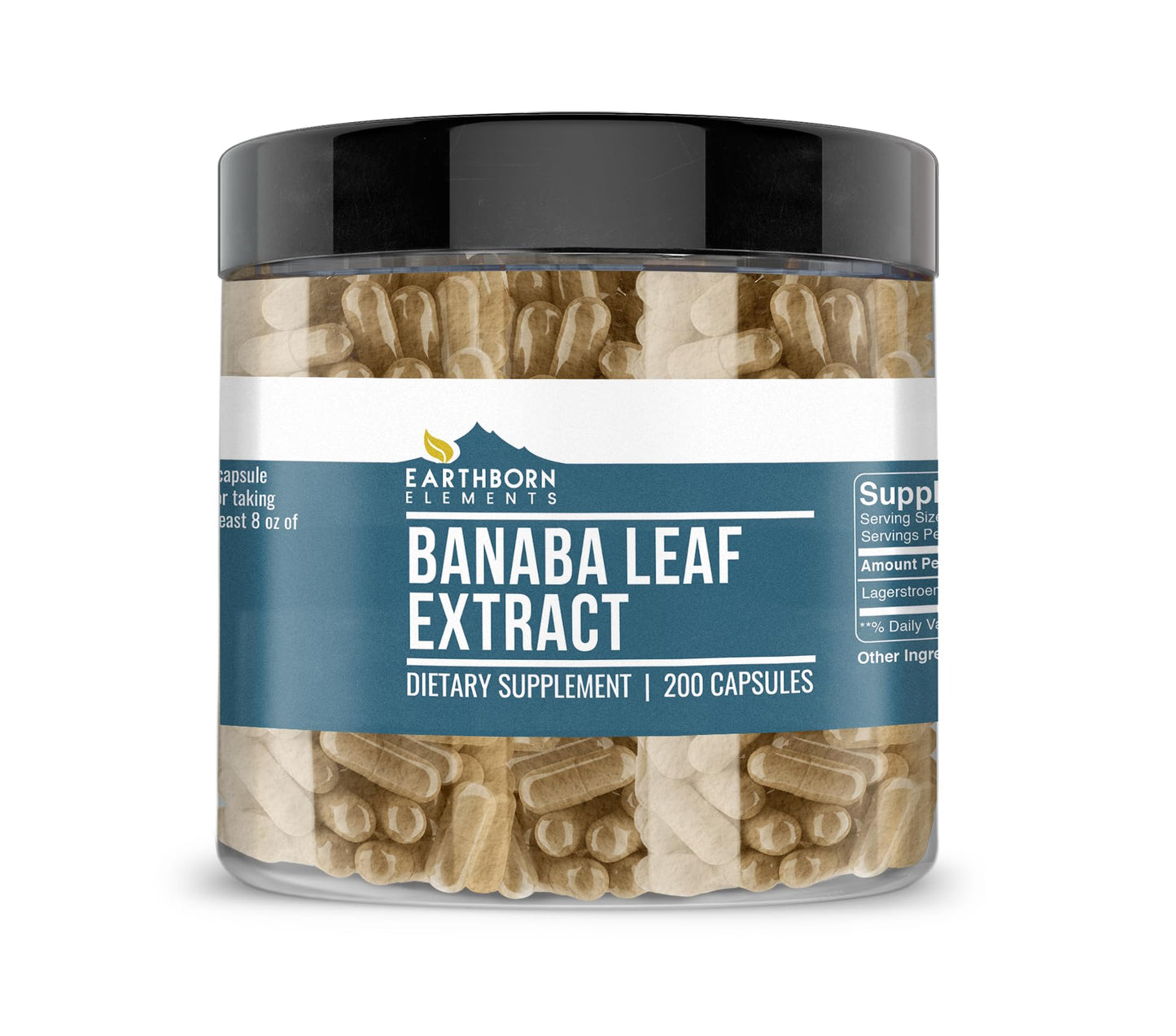 Earthborn Elements Banaba Leaf Extract Capsules, 200 Count