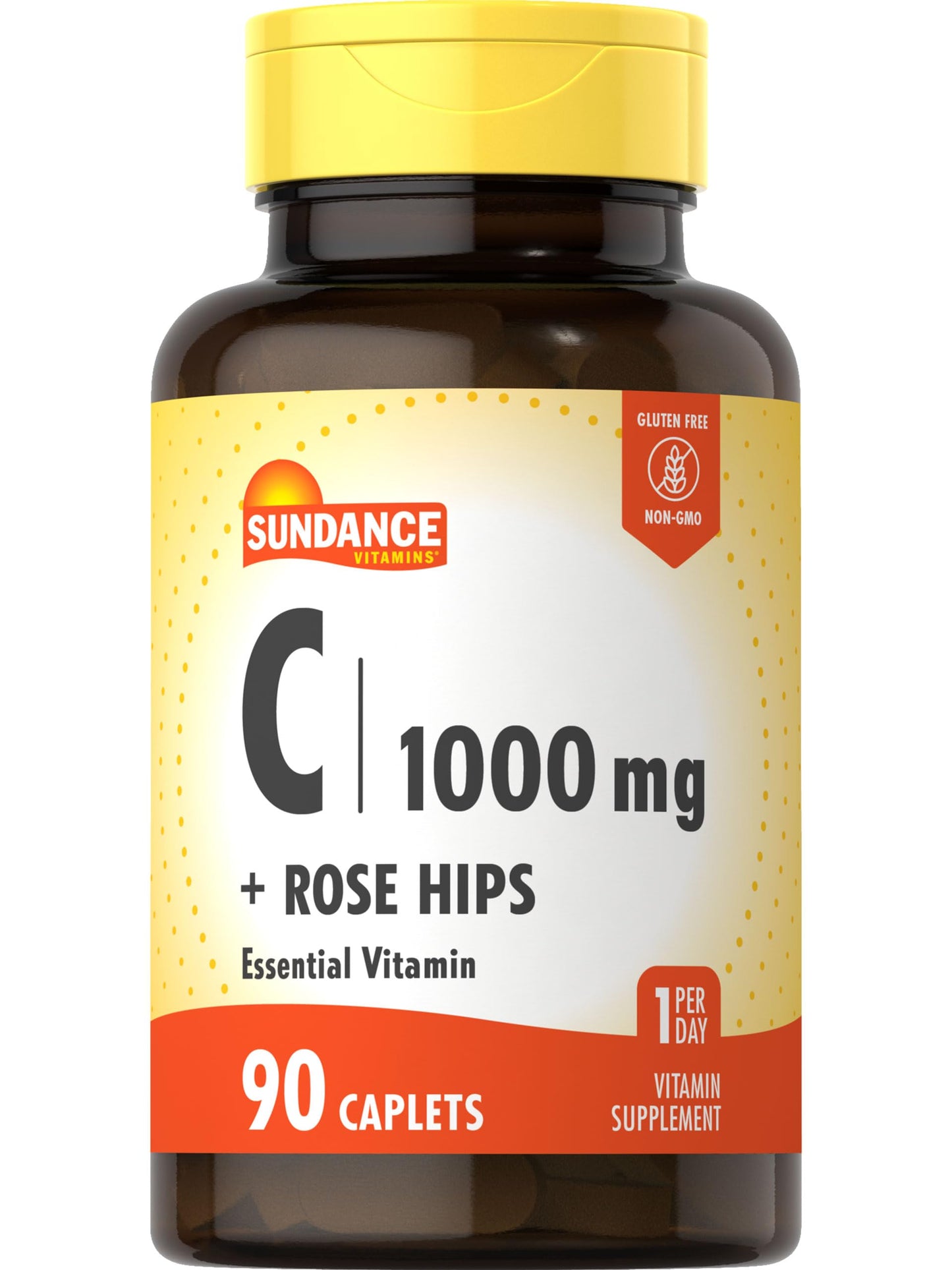 Sundance Vitamin C 1000mg with Rose Hips Caplets 90 Count