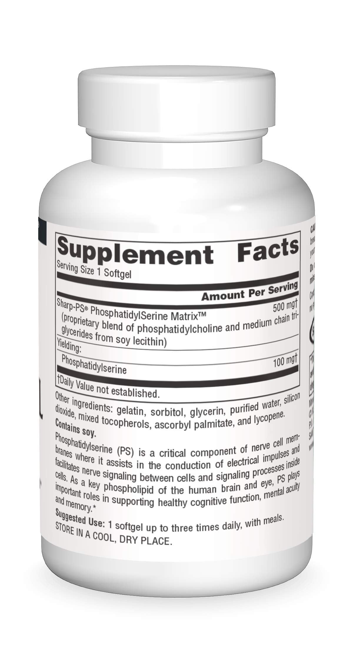Source Naturals Phosphatidyl Serine Matrix 500mg Softgels, 60 Count