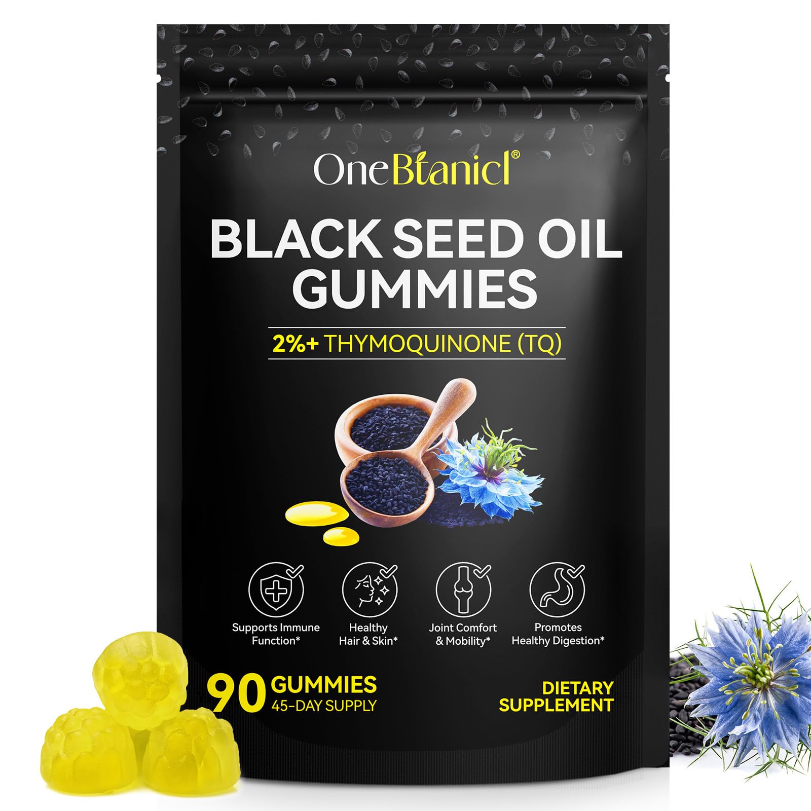 BPOMTFDO Black Seed Oil Gummy 90 Count