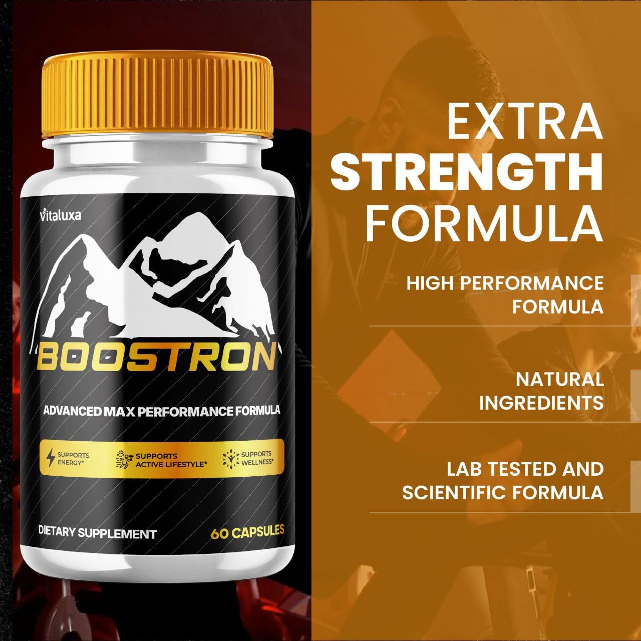 Vitaluxa Boostron Capsules 180 Count