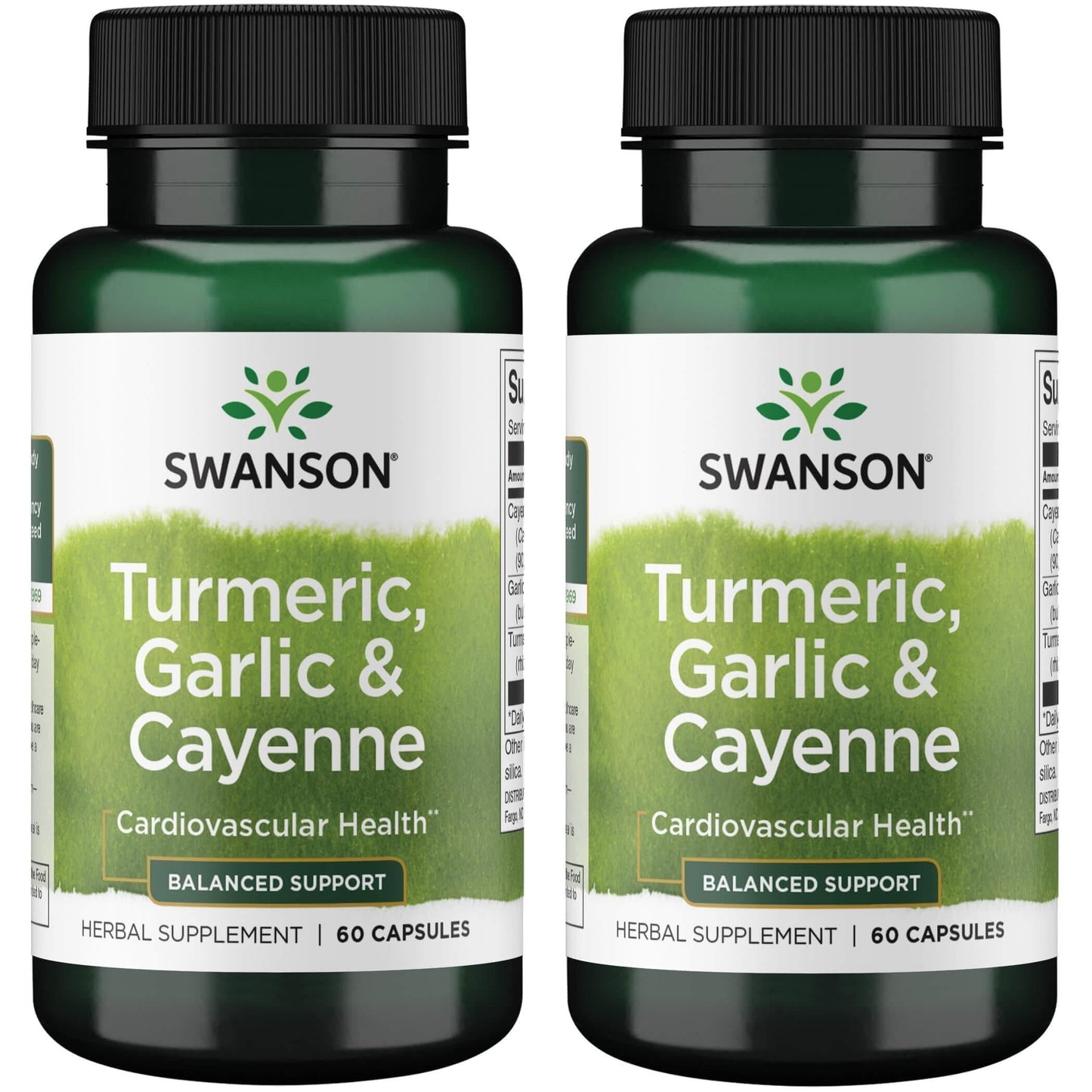Swanson Full Spectrum Turmeric Garlic & Cayenne 60 Capsules