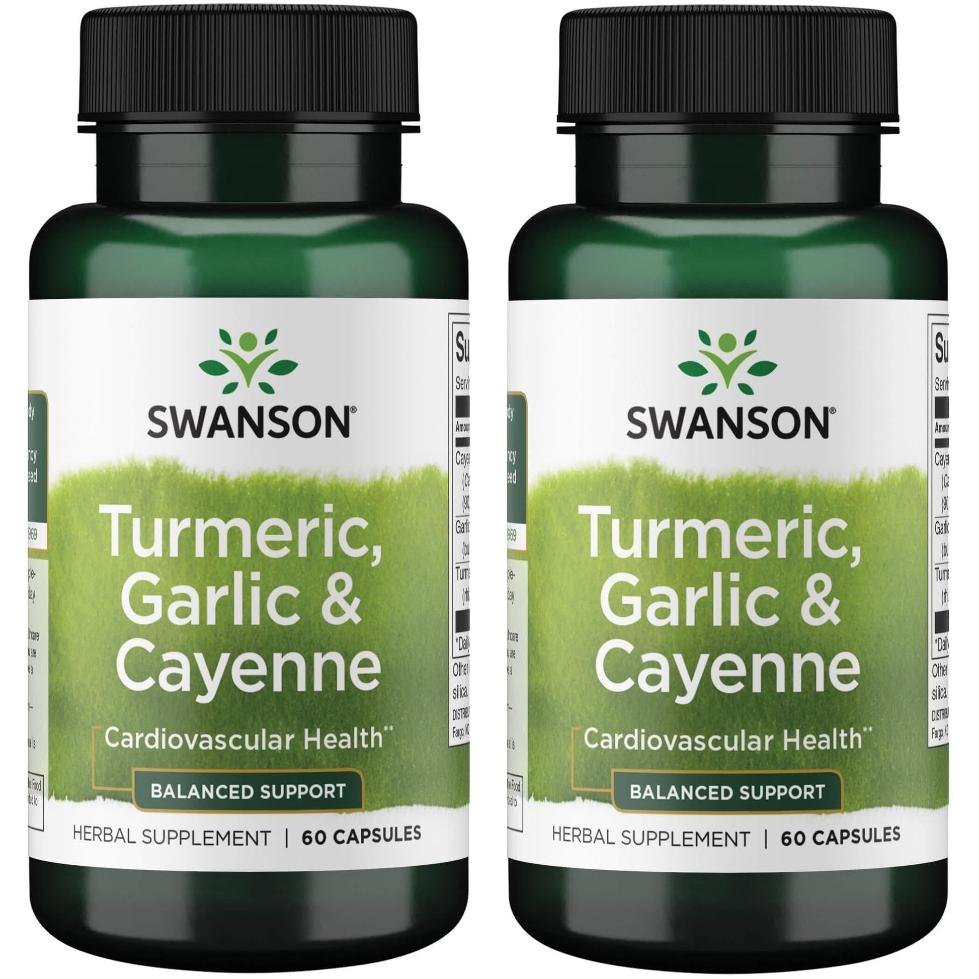 Swanson Full Spectrum Turmeric Garlic & Cayenne 60 Capsules