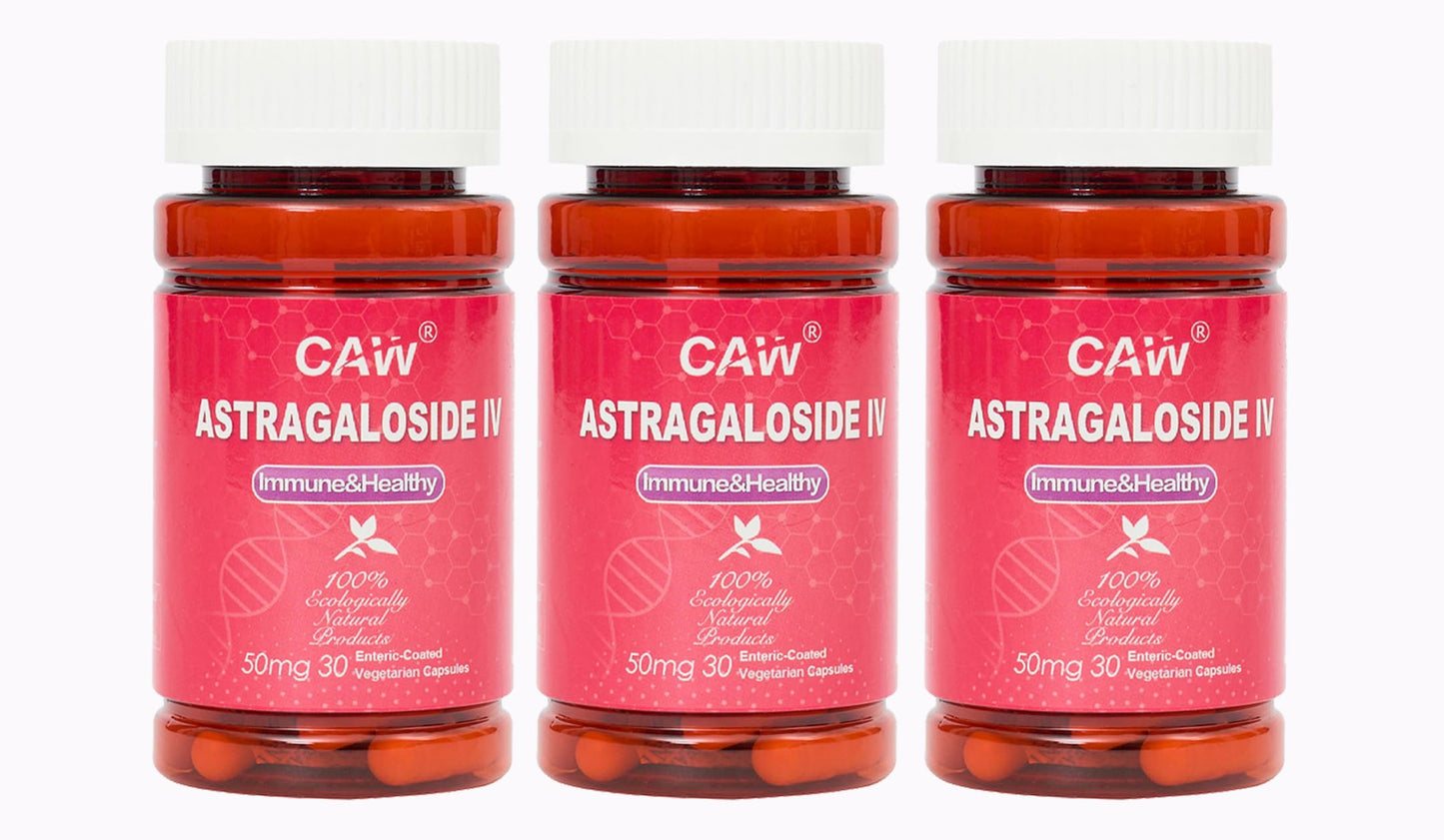 CAW Max Absorption Astragaloside IV 98% 50mg Capsules, 90 Count
