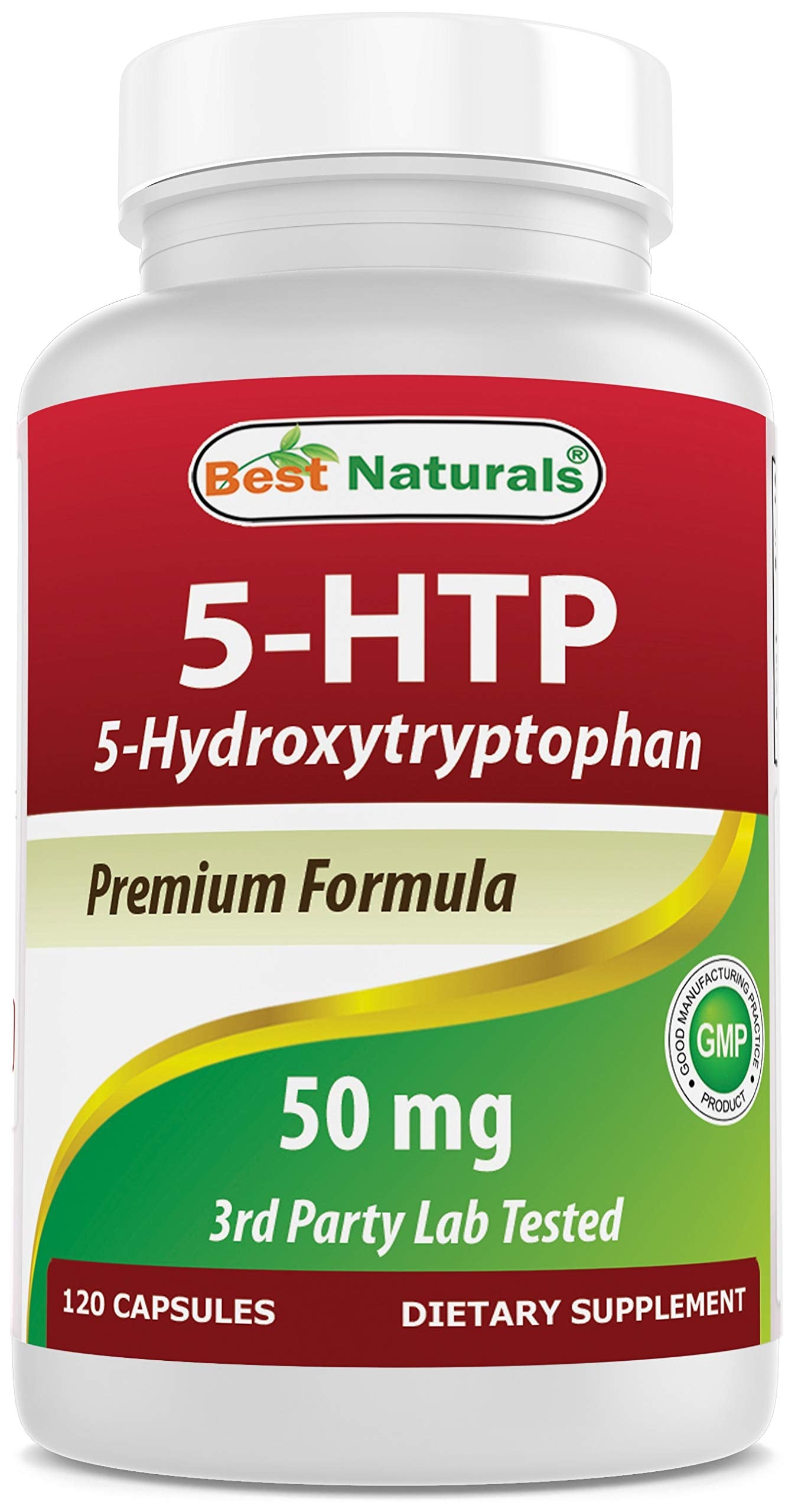 Best Naturals 5-HTP 50 mg Capsules 120 Capsules