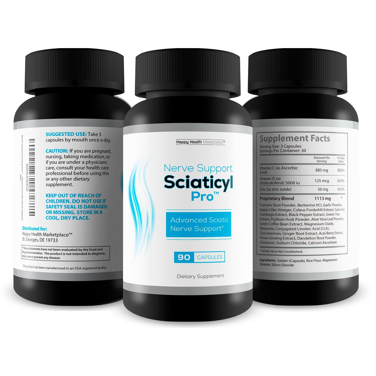 Happy Health Marketplace Sciaticyl Pro Nerve Support 90 Capsules