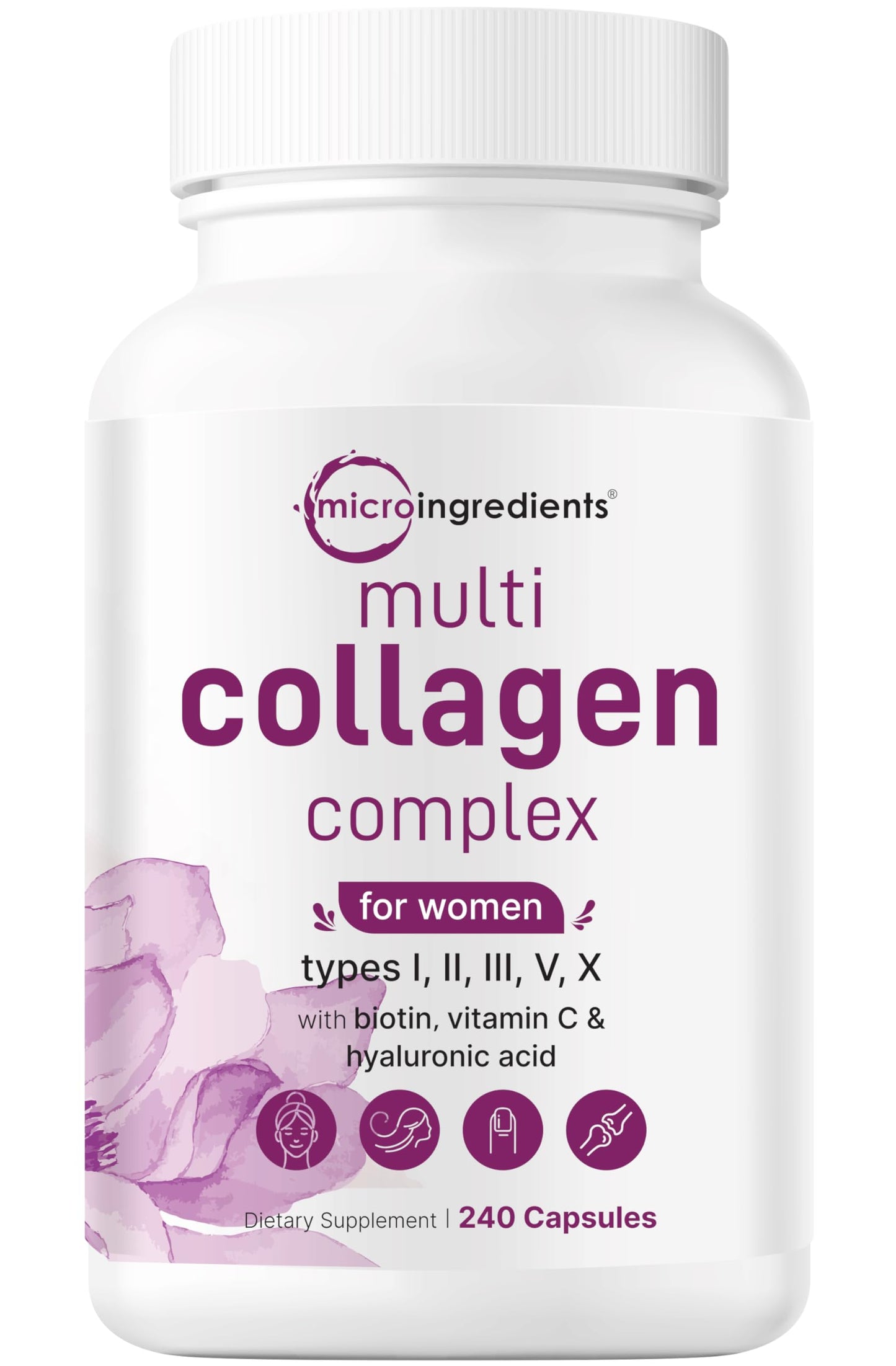 Micro Ingredients Vitamin D3 5000iu + K2 100mcg Softgels & Multi Collagen Complex Bundle, 540 Capsules