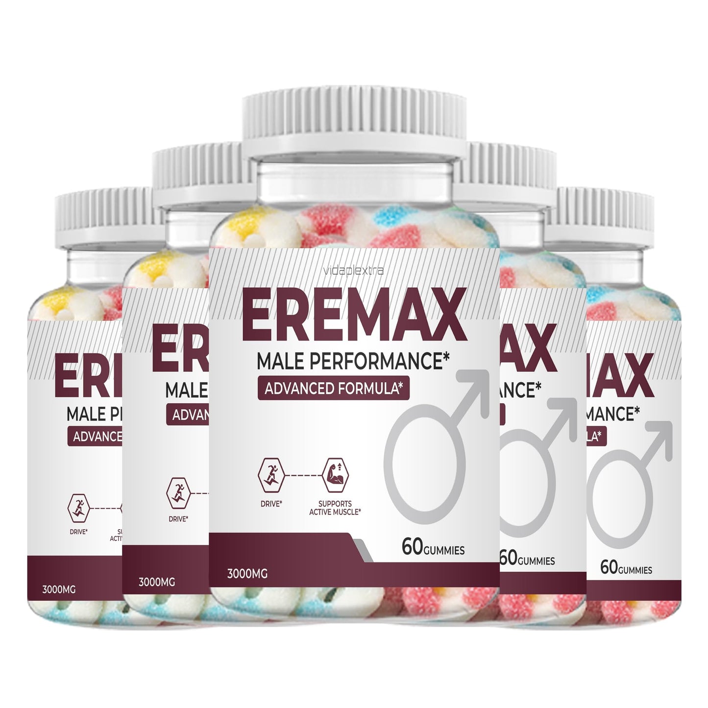 VIDAPLEXTRA Eremax Mens Gummies 300 Gummies