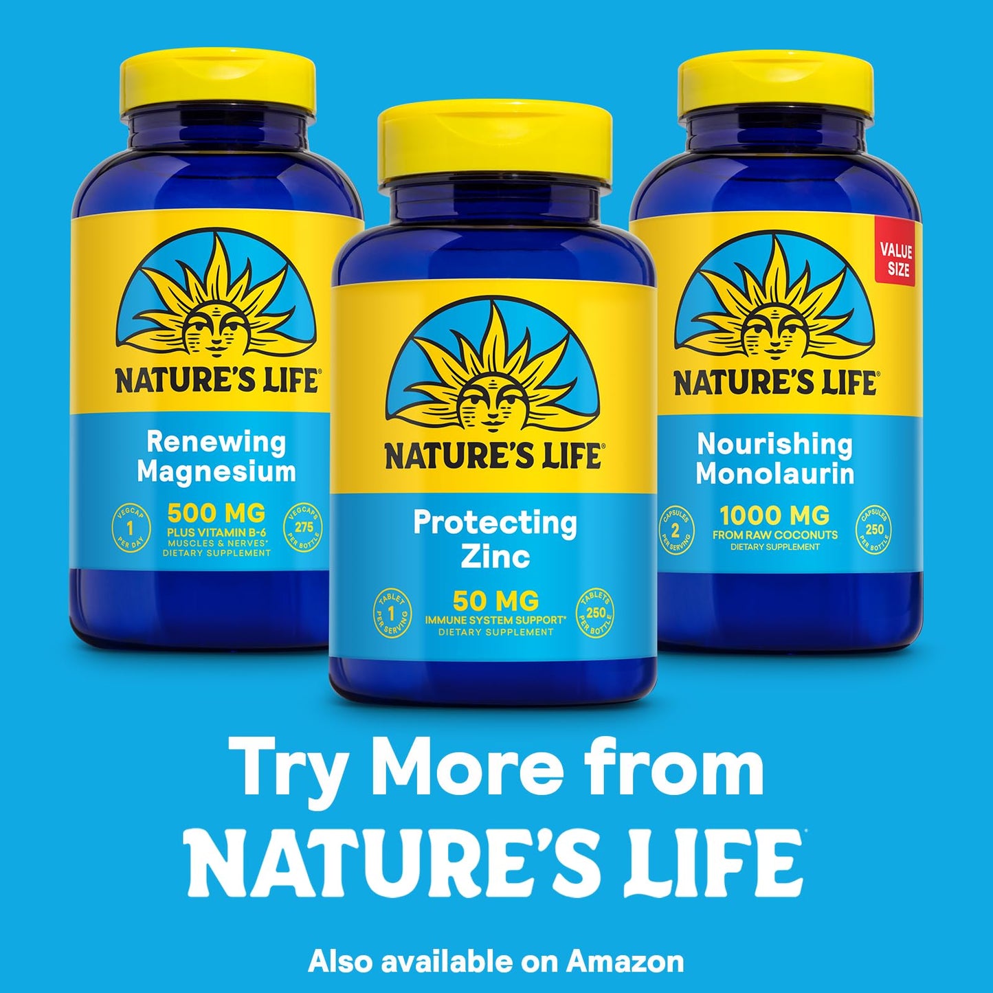 Nature's Life Zinc Tablet 250 Count