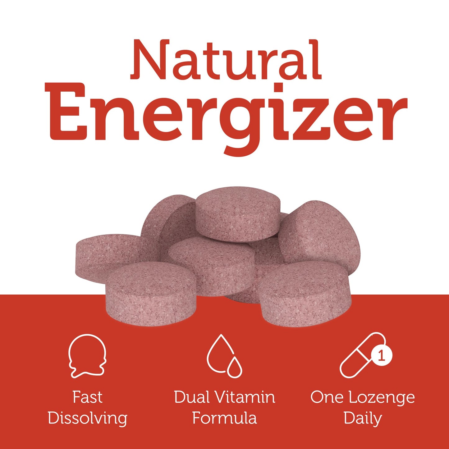 Zahler Energizer Folate and B12 Supplement Tablet, 360 Count