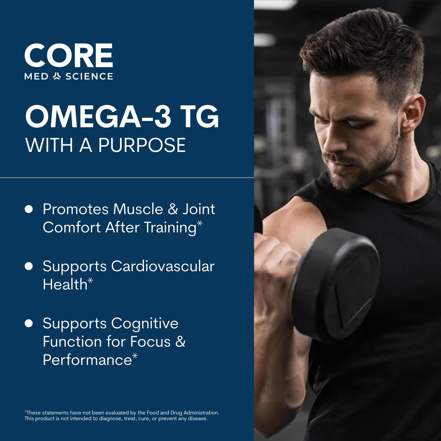 Core Med Science Omega-3 Fish Oil Supplement Softgel 60