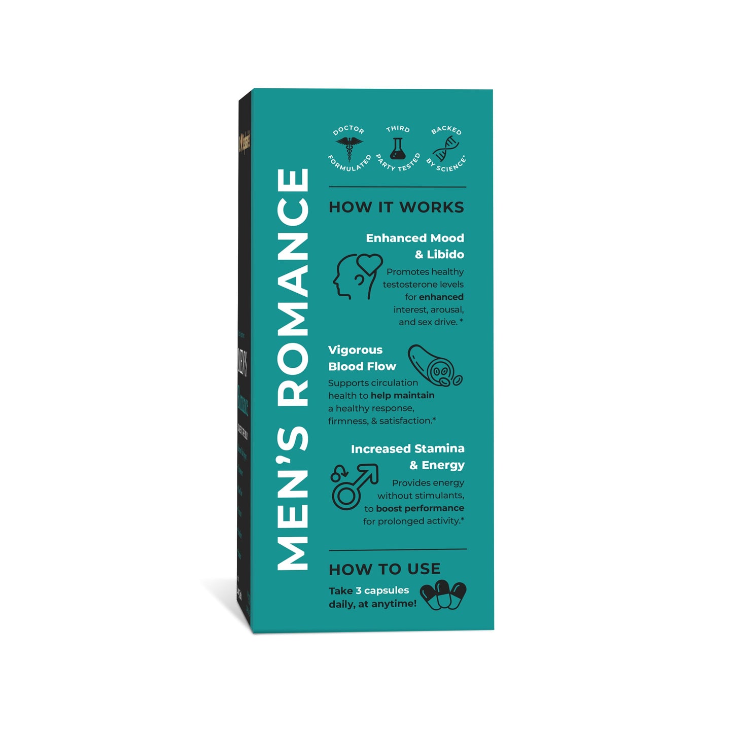 Pharmaganics Dr. Stephanie's Men's Romance Capsule 90 Count