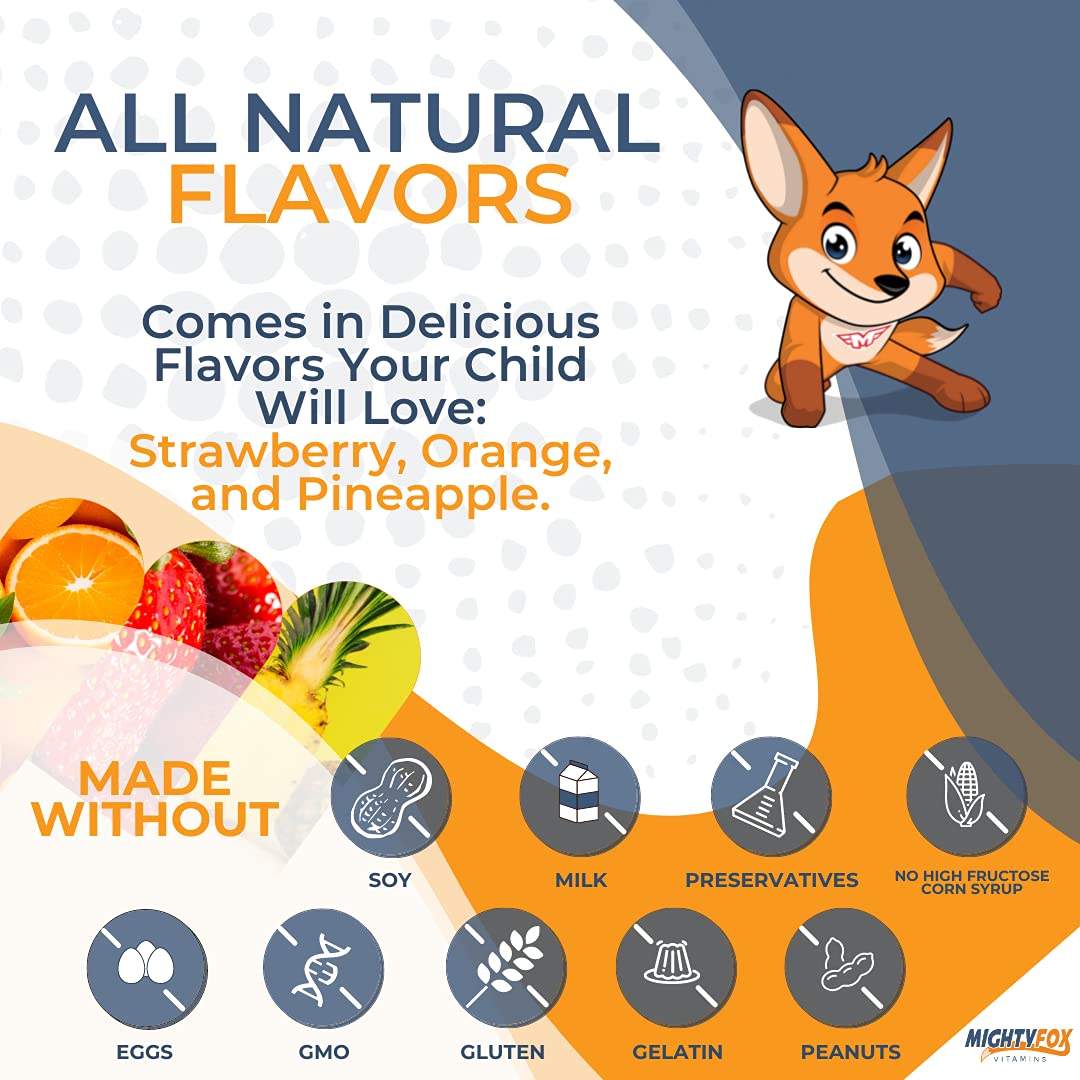 MIGHTY FOX VITAMS Kids Multivitamin Gummies 200 Count