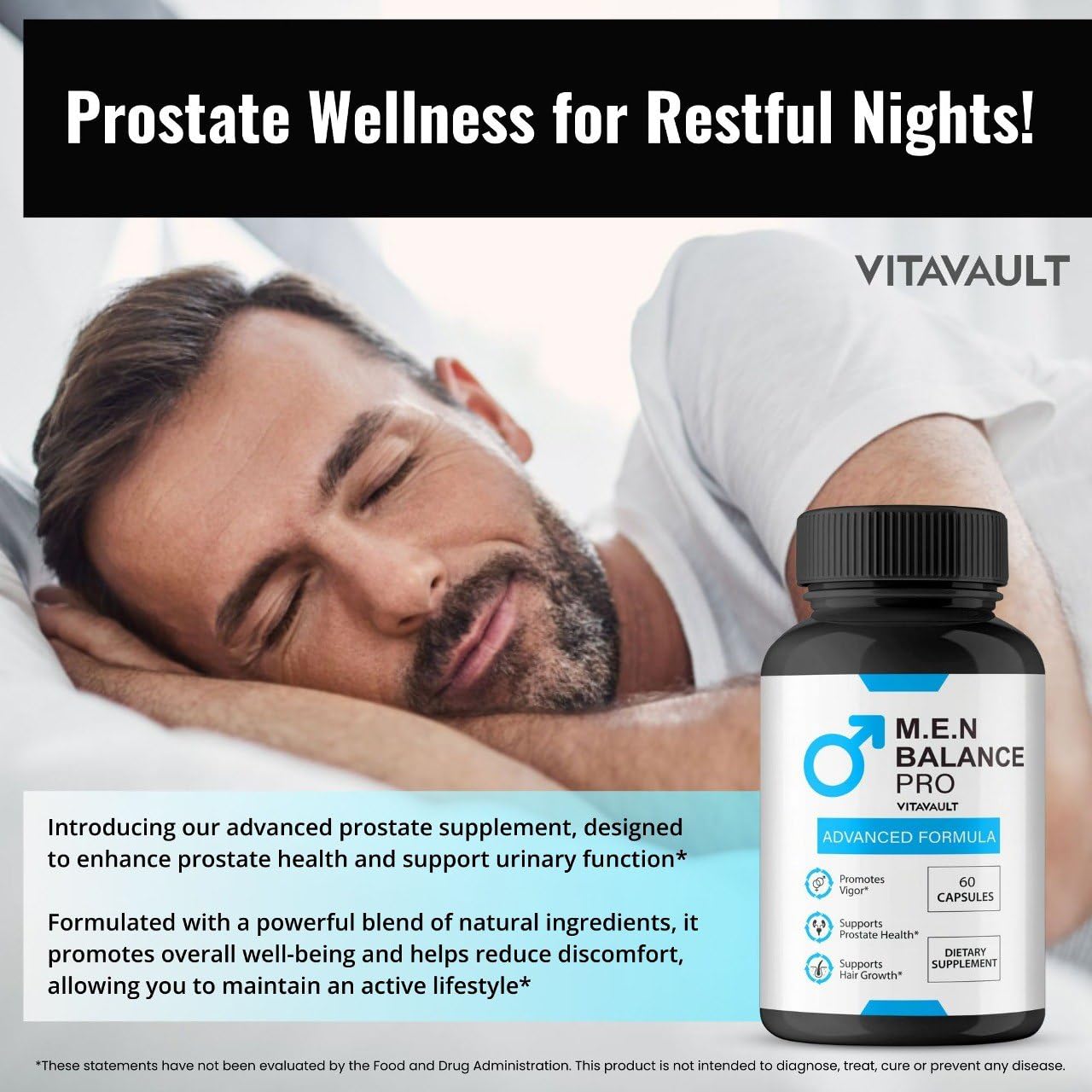 Vitavault M.E.N Balance Pro Capsules 180 Count