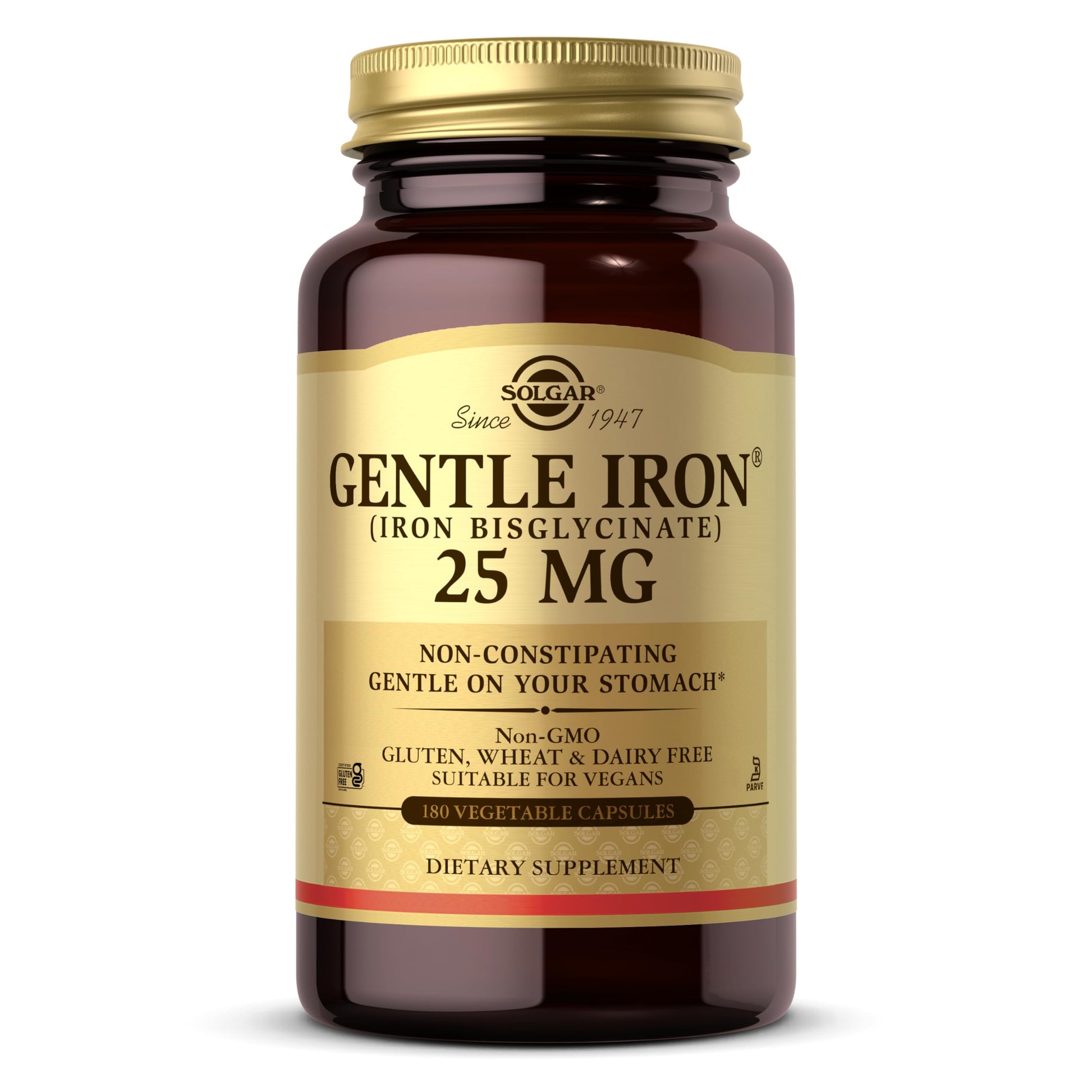 Solgar Gentle Iron Capsules 180 Count