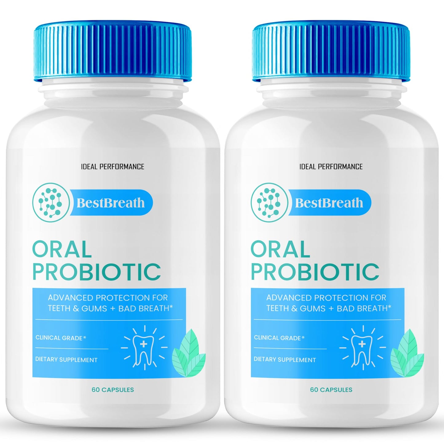 IDEAL PERFORMANCE Best Breath Oral Probiotic Capsules, 120 Capsules