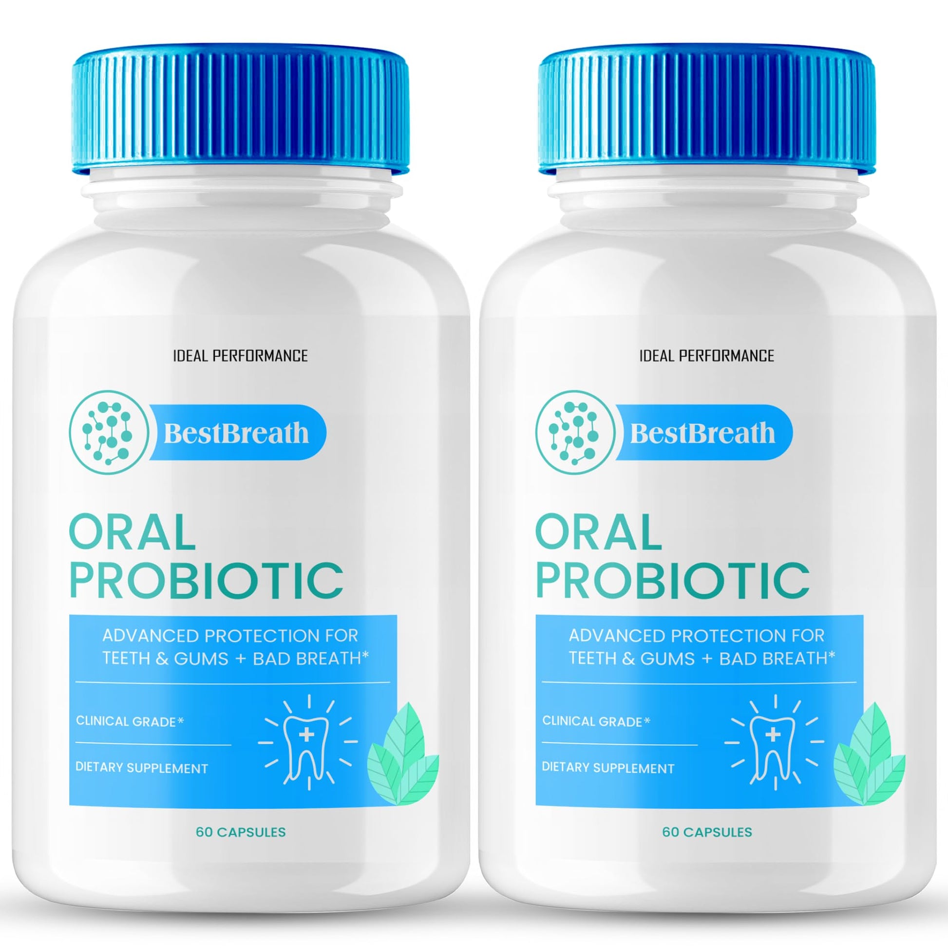 IDEAL PERFORMANCE Best Breath Oral Probiotic Capsules, 120 Capsules