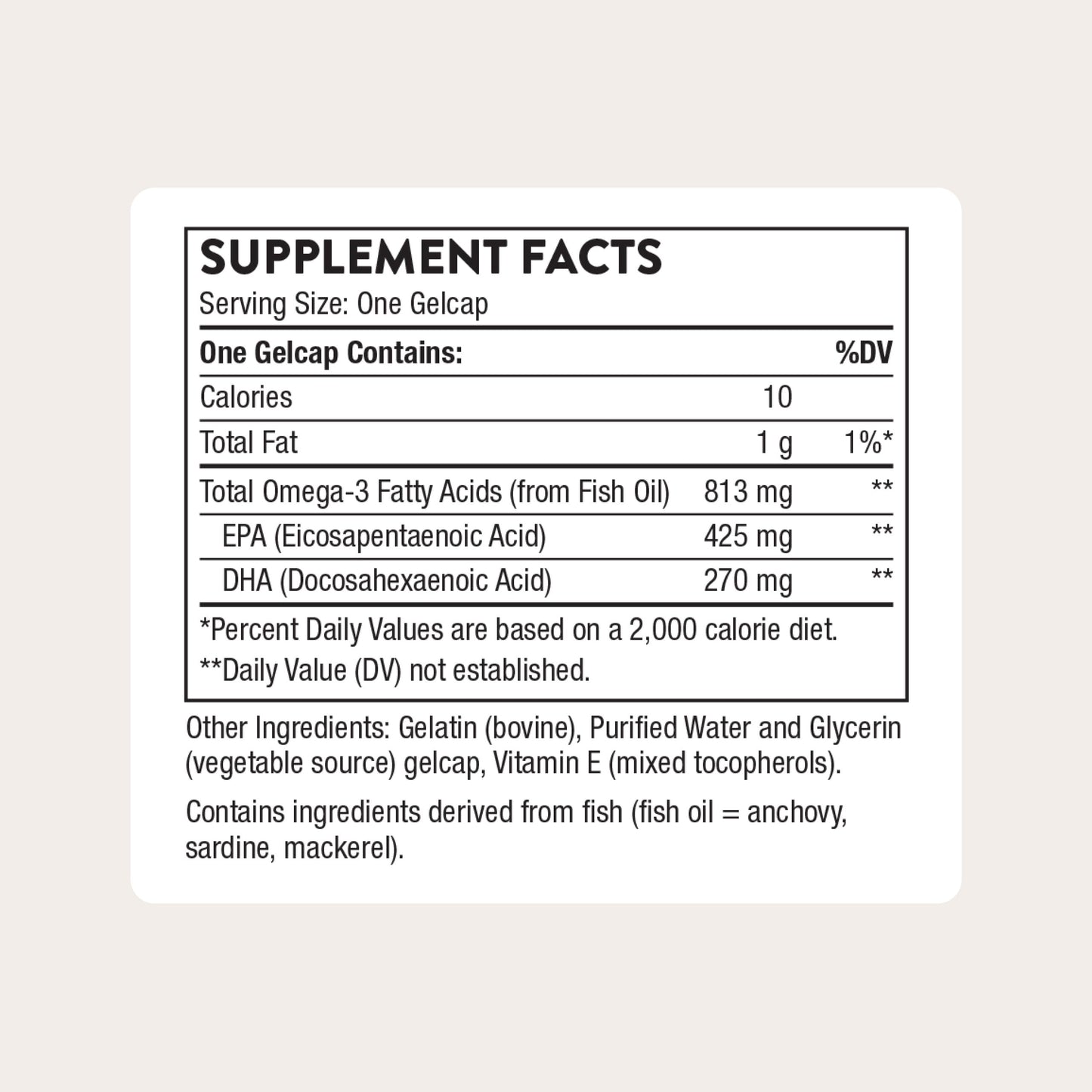 THORNE Super EPA Omega-3 Fish Oil Supplement Gelcaps, 180 Count