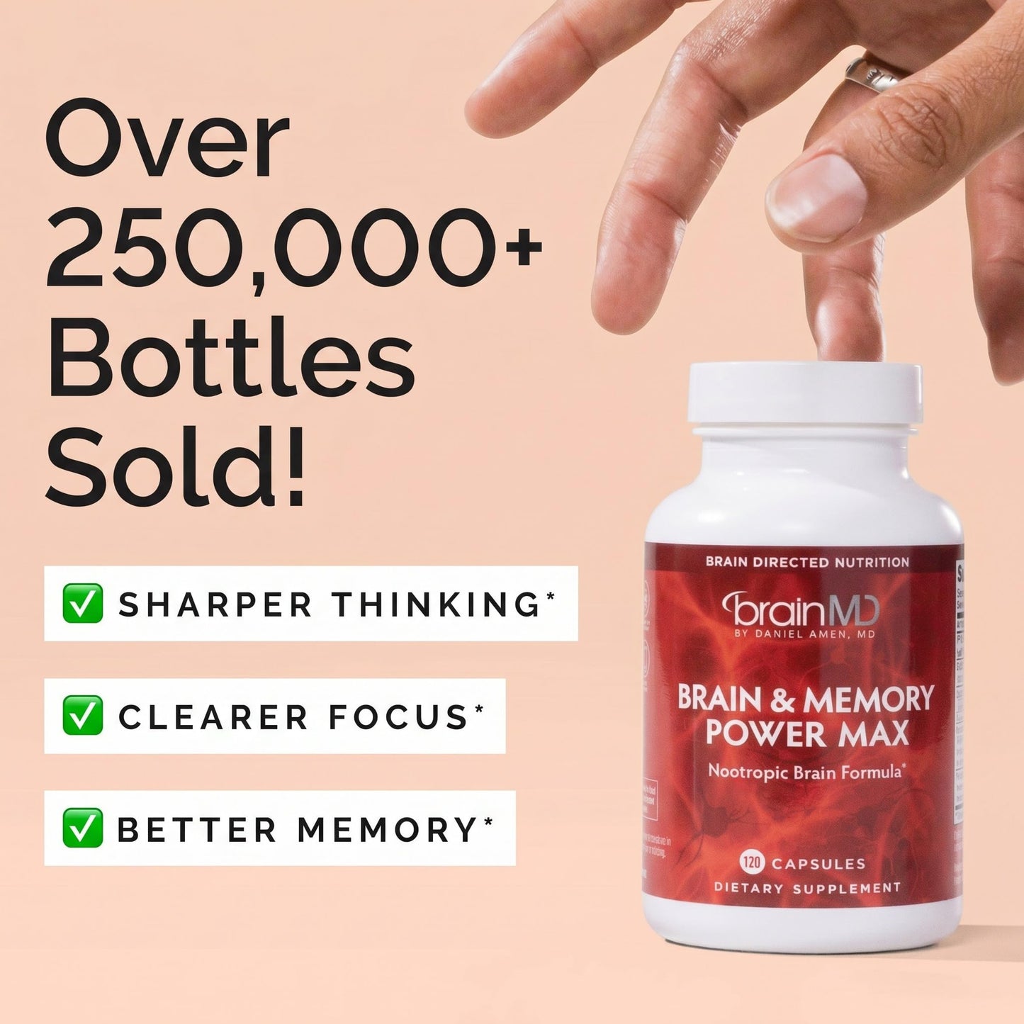 BRAINMD Dr Amen Brain & Memory Power MAX Capsules 120