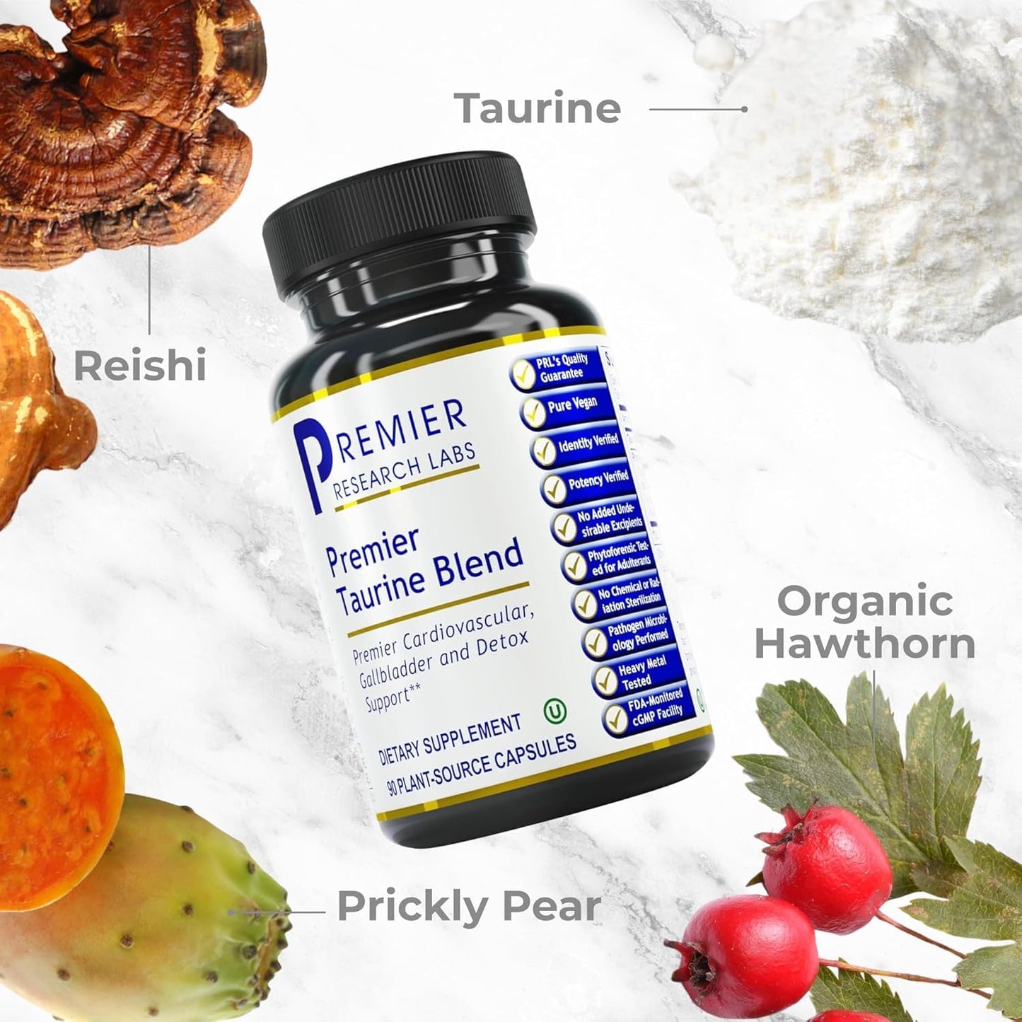 Premier Research Labs Taurine Blend 90 Vegetarian Capsules
