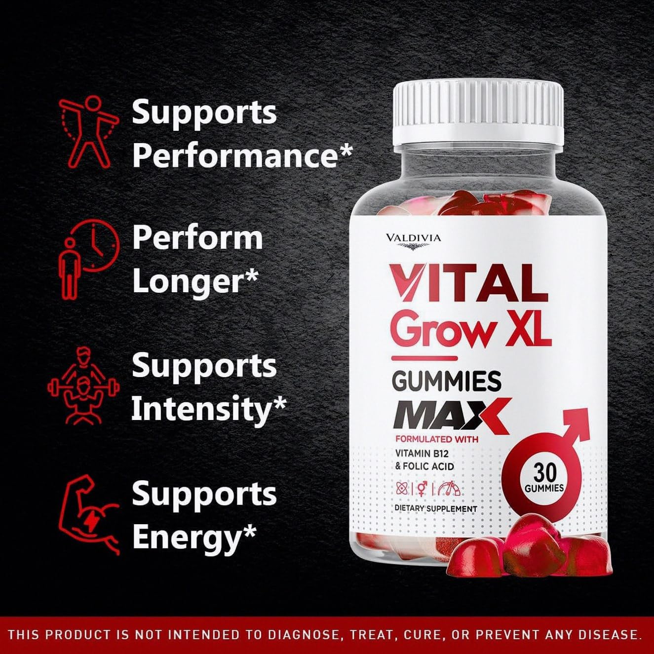 KYFLAG Vital Grow XL Male Gummies Gummy 30 Count