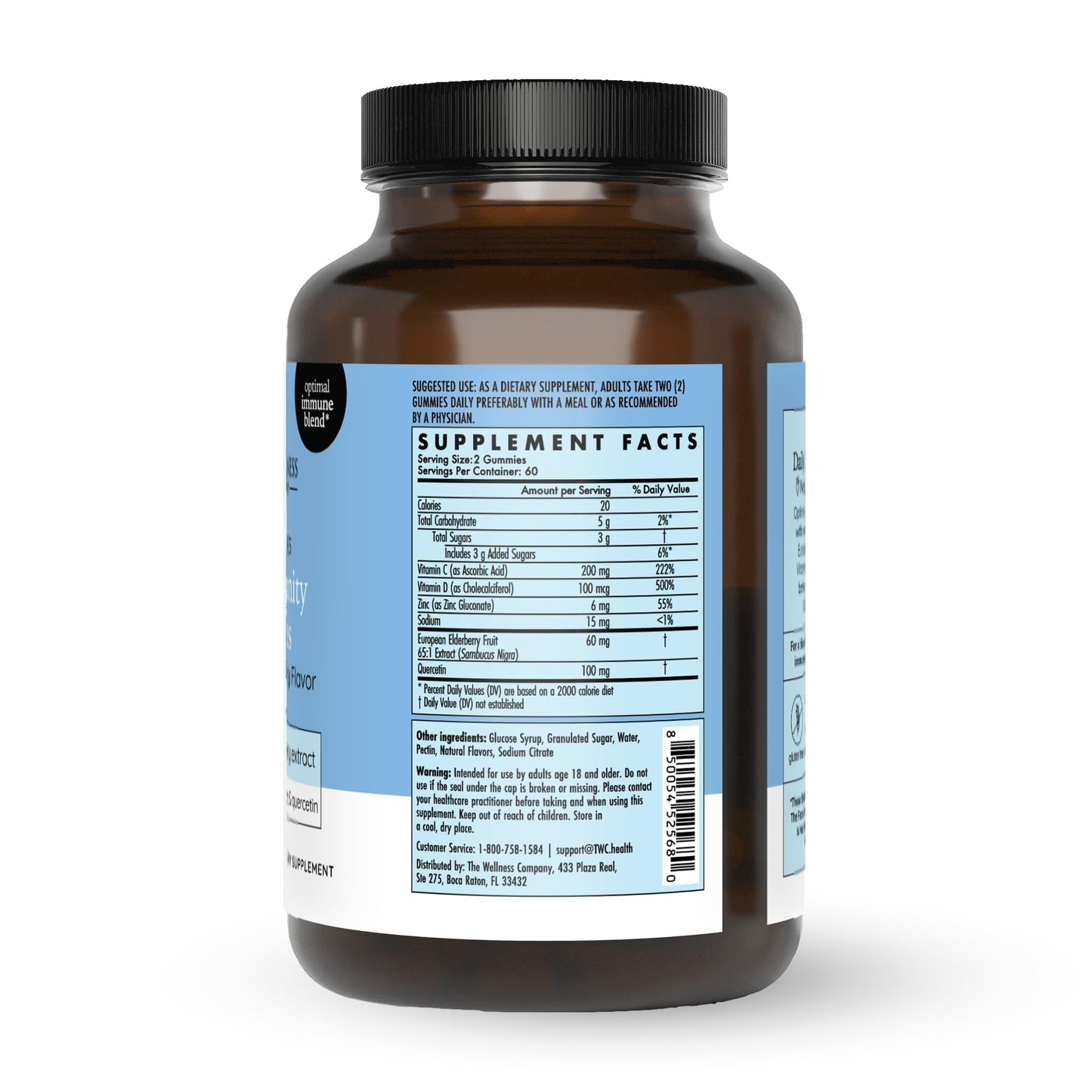 The Wellness Company Daily Immunity Gummies 60 Count