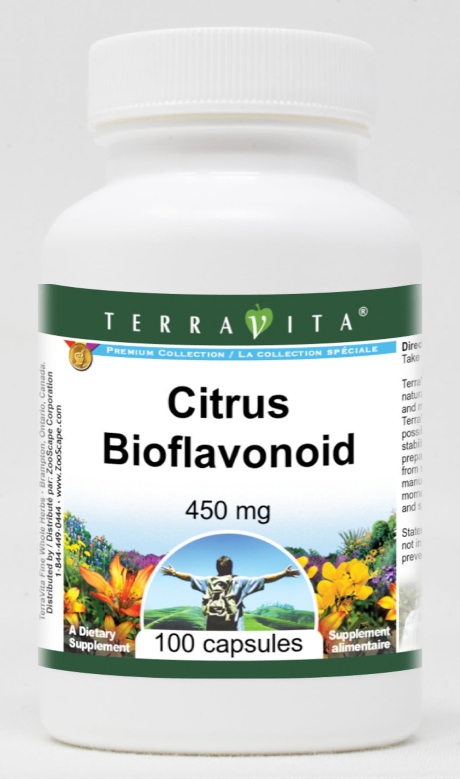 Terravita Citrus Bioflavonoid 450 mg Capsule, 100 Capsules