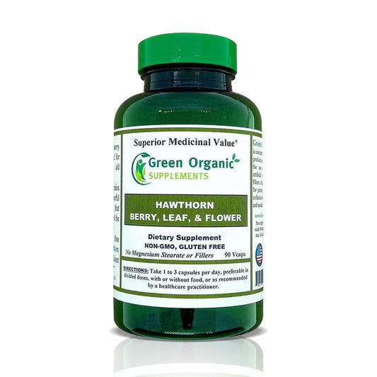 Green Organic Supplements Hawthorn Berry Capsules 90 Capsules