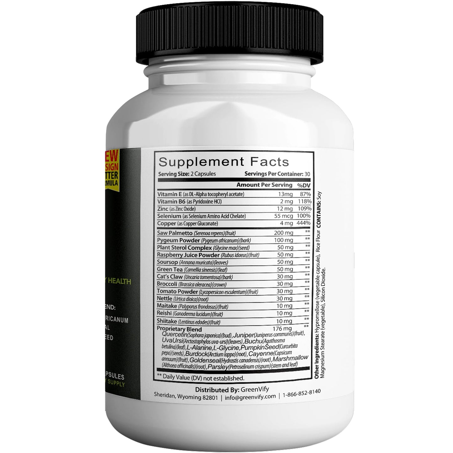 GREENVIFY Saw Palmetto for Men Prostate Supplement Capsule, 60 Count