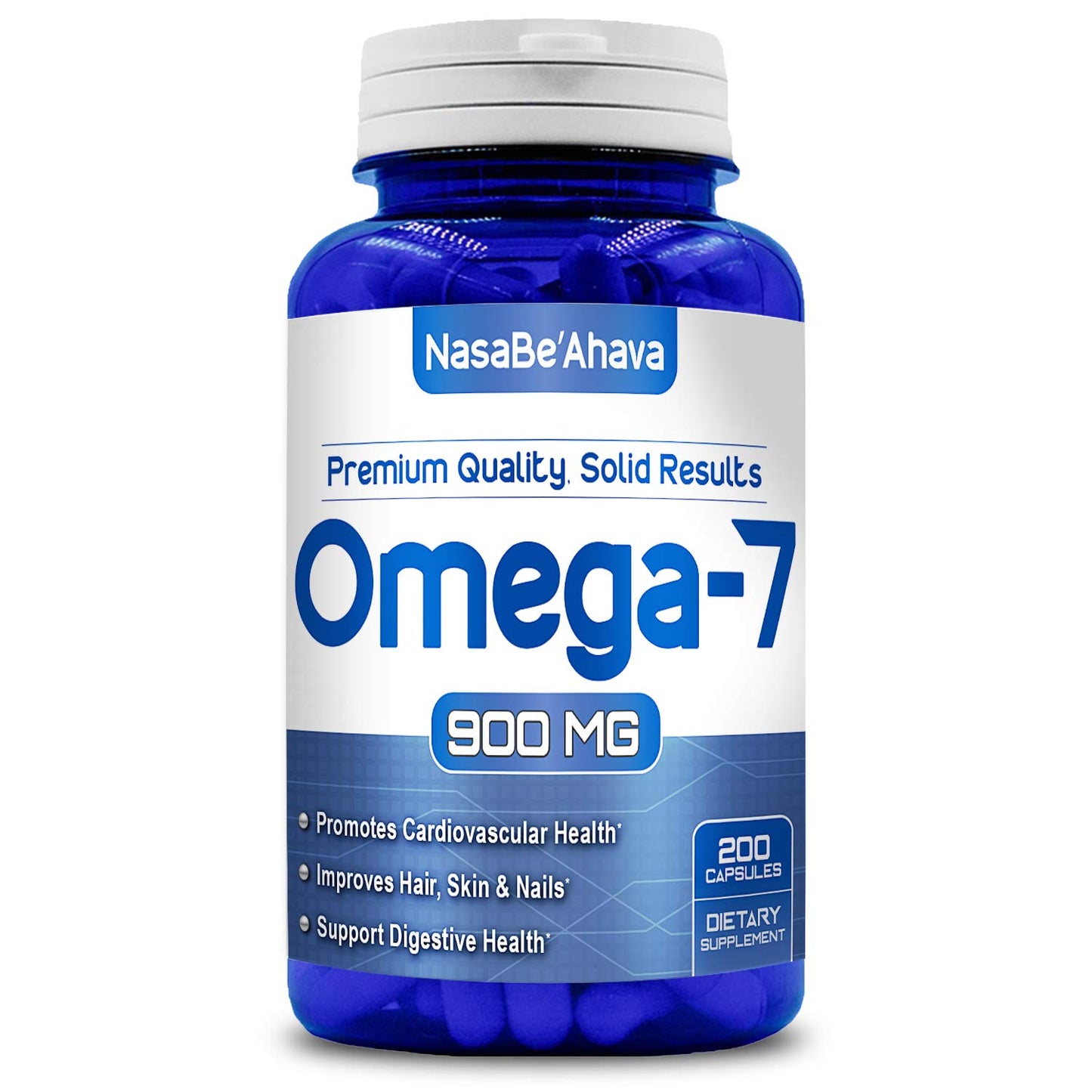 NasaBeahava Pure Omega 7 Fatty Acids 200 Capsules