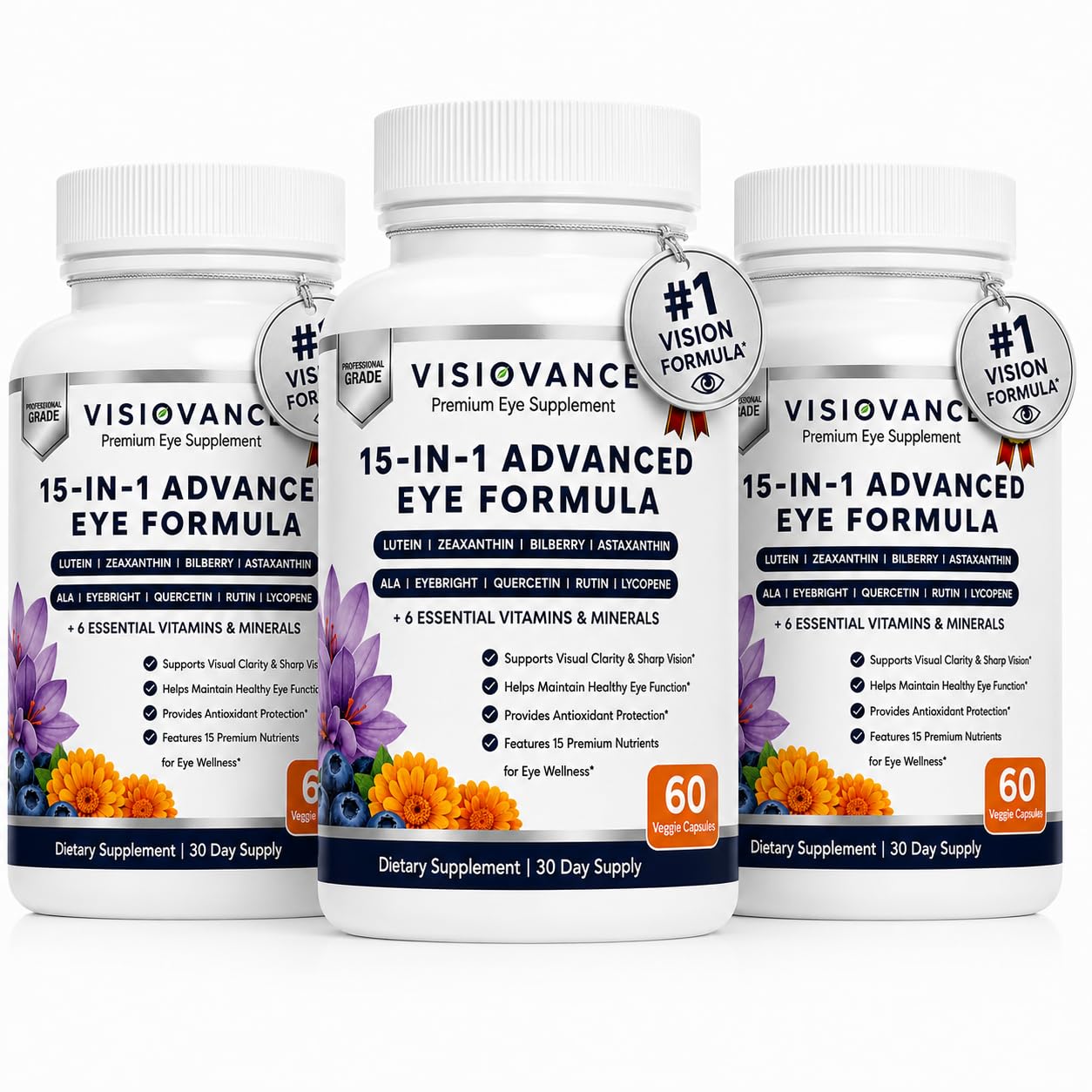 Naturonel Visiovance 15 in 1 Advanced Eye Formula 60 Capsules