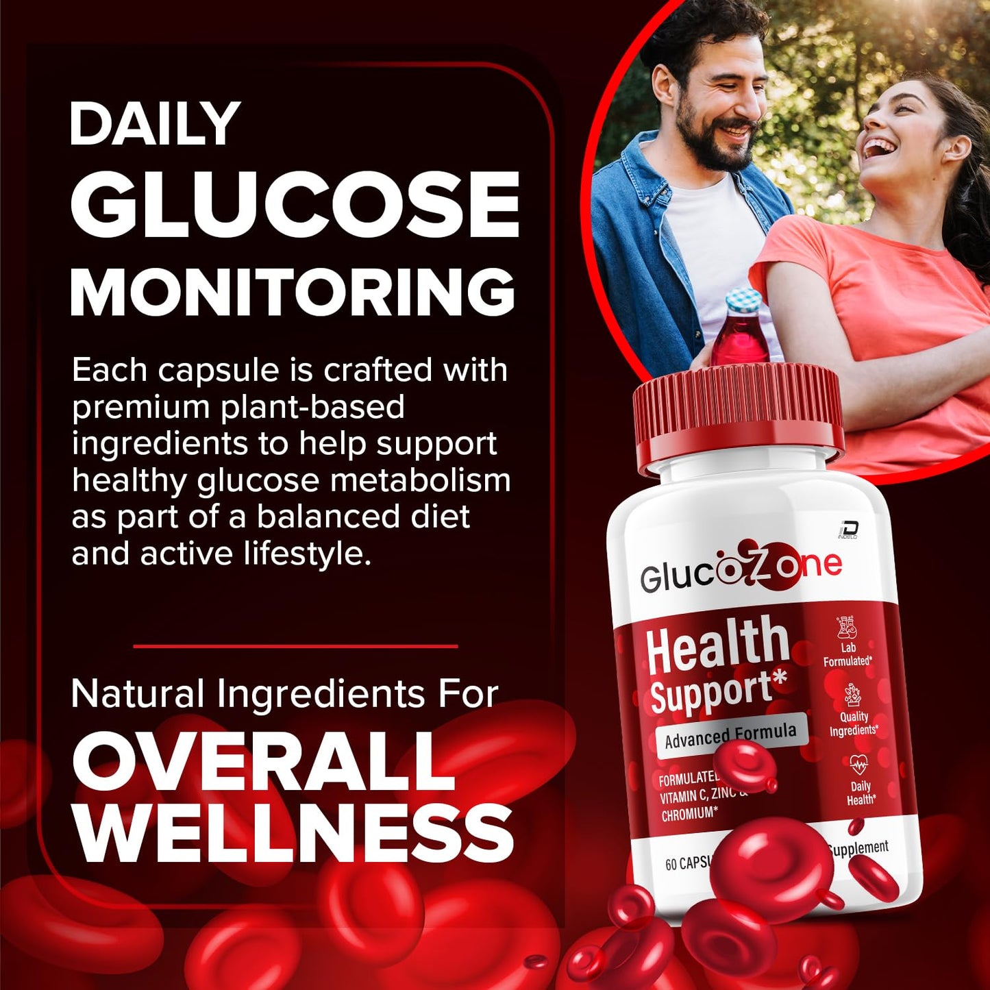 Indelo Glucozone Capsules 60 Count