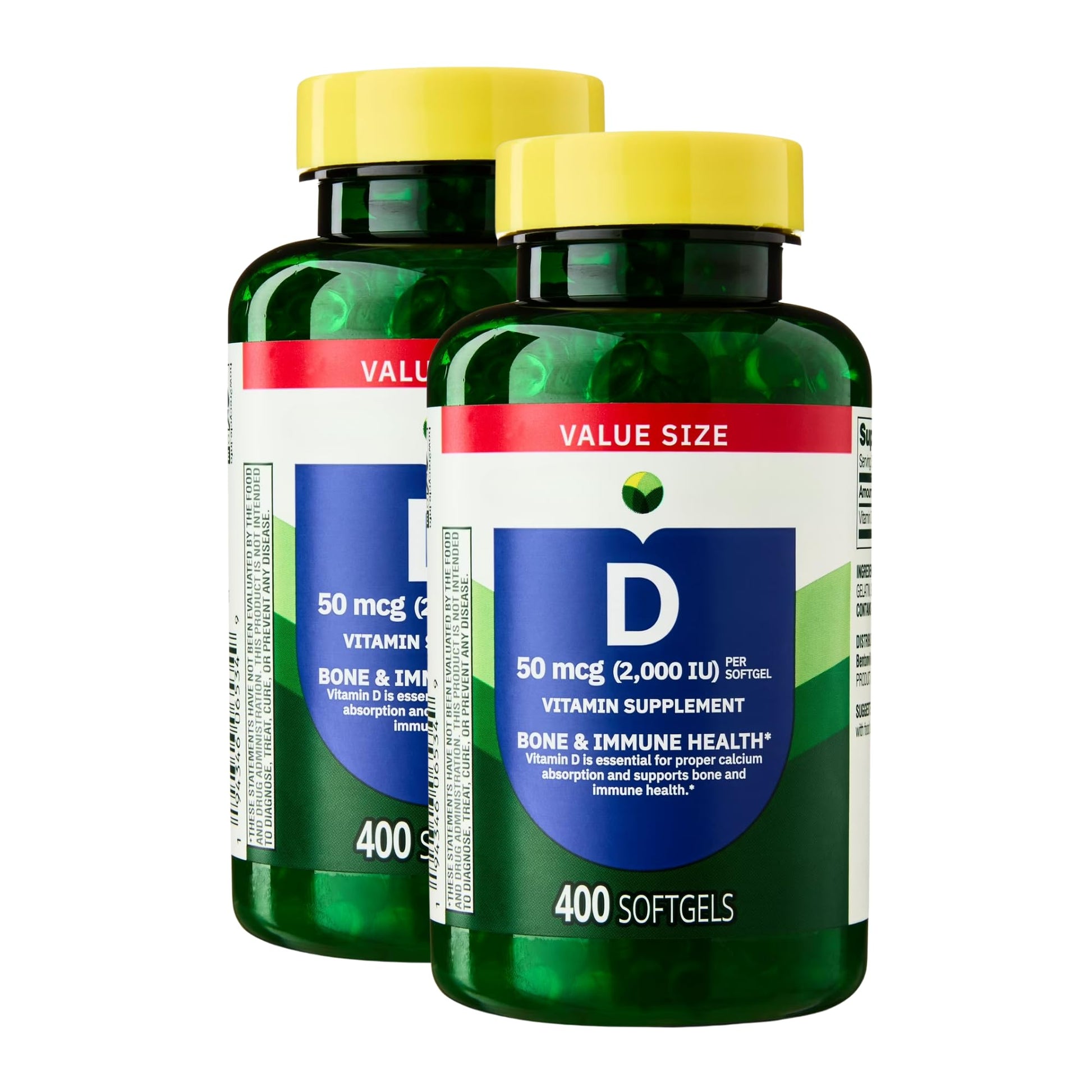 KP+ Vitamin D 50 mcg (2000 IU) Bone & Immune Health 800 Tablets