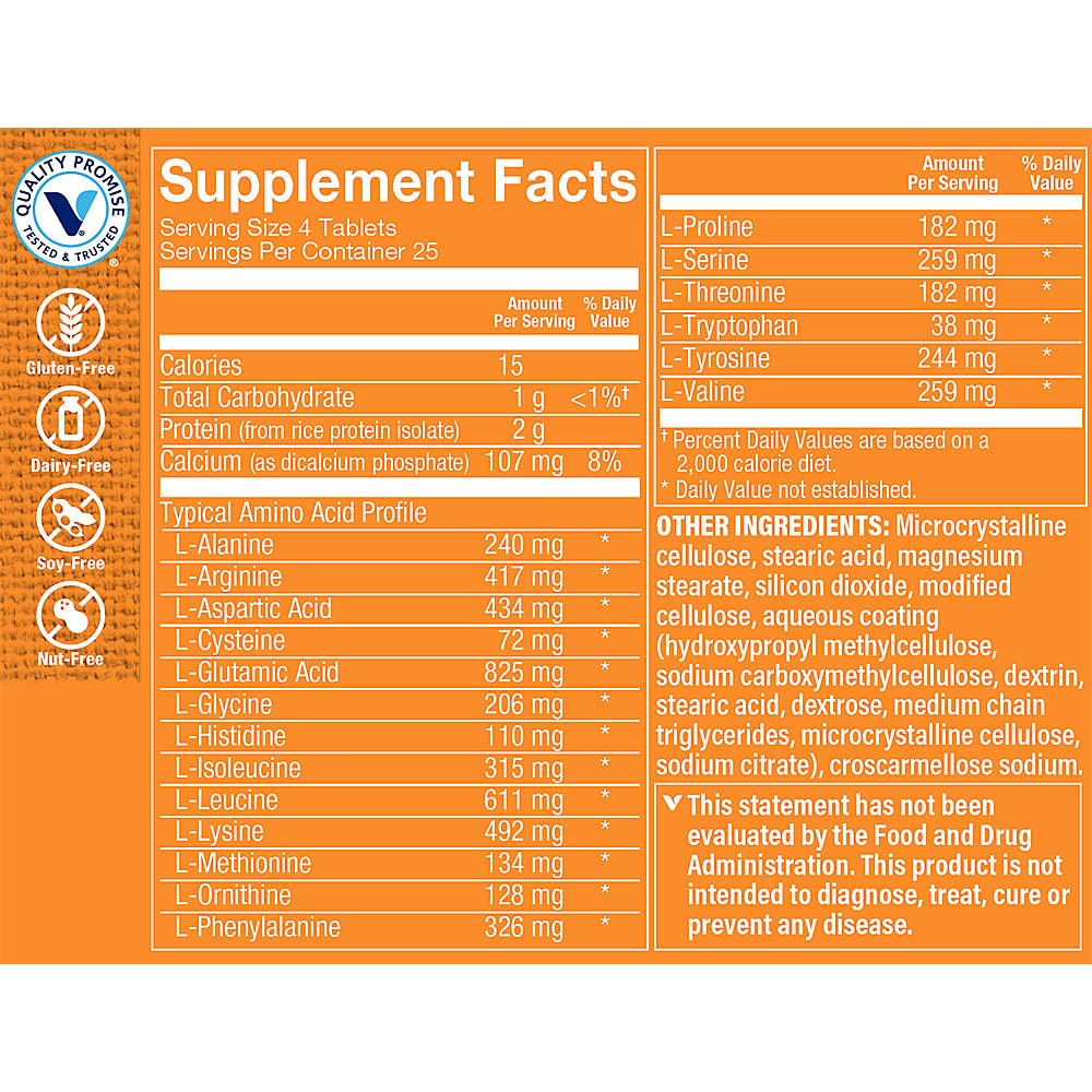 The Vitamin Shoppe Amino Complex Tablets 100