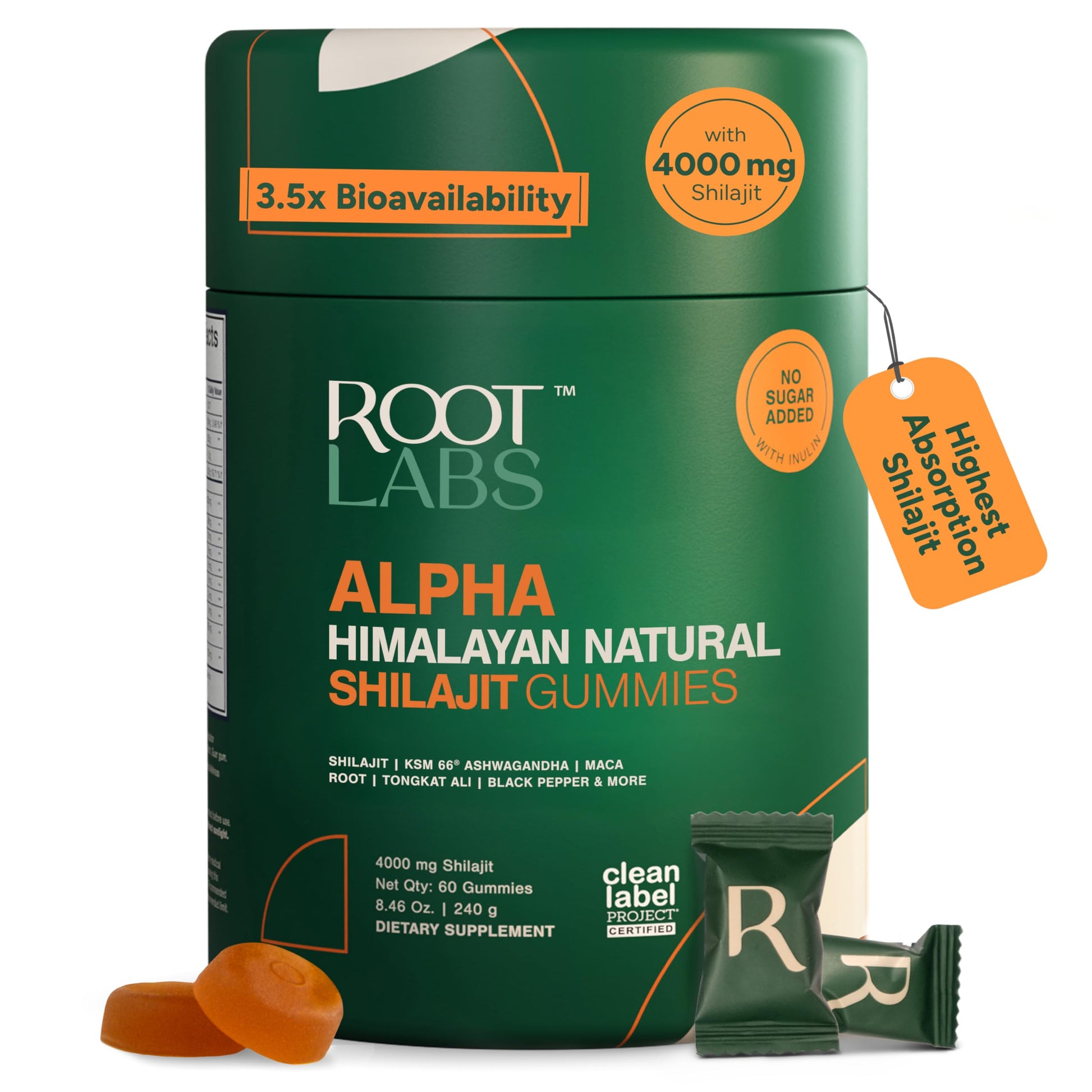 ROOT LABS 10-in-1 Alpha Shilajit Gummies 60 Count