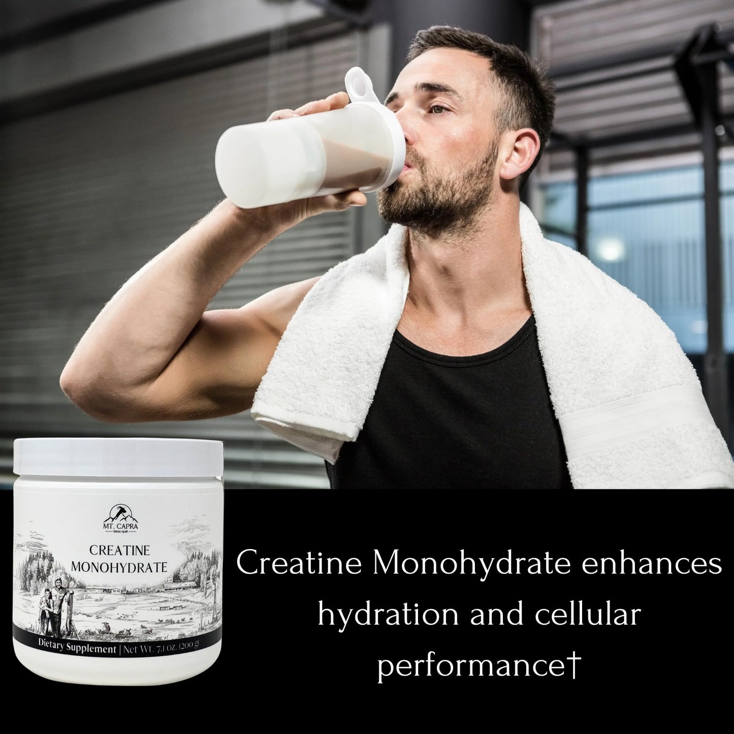 Mt. Capra Creatine Monohydrate Powder 7.1 oz