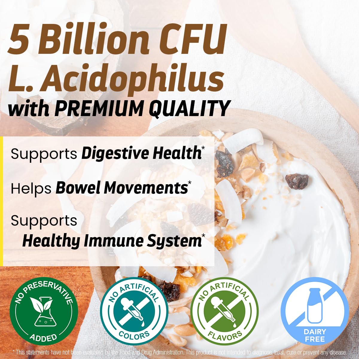 Dr’s Hope Lactobacillus Acidophilus Boost 5B CFU Capsules 120