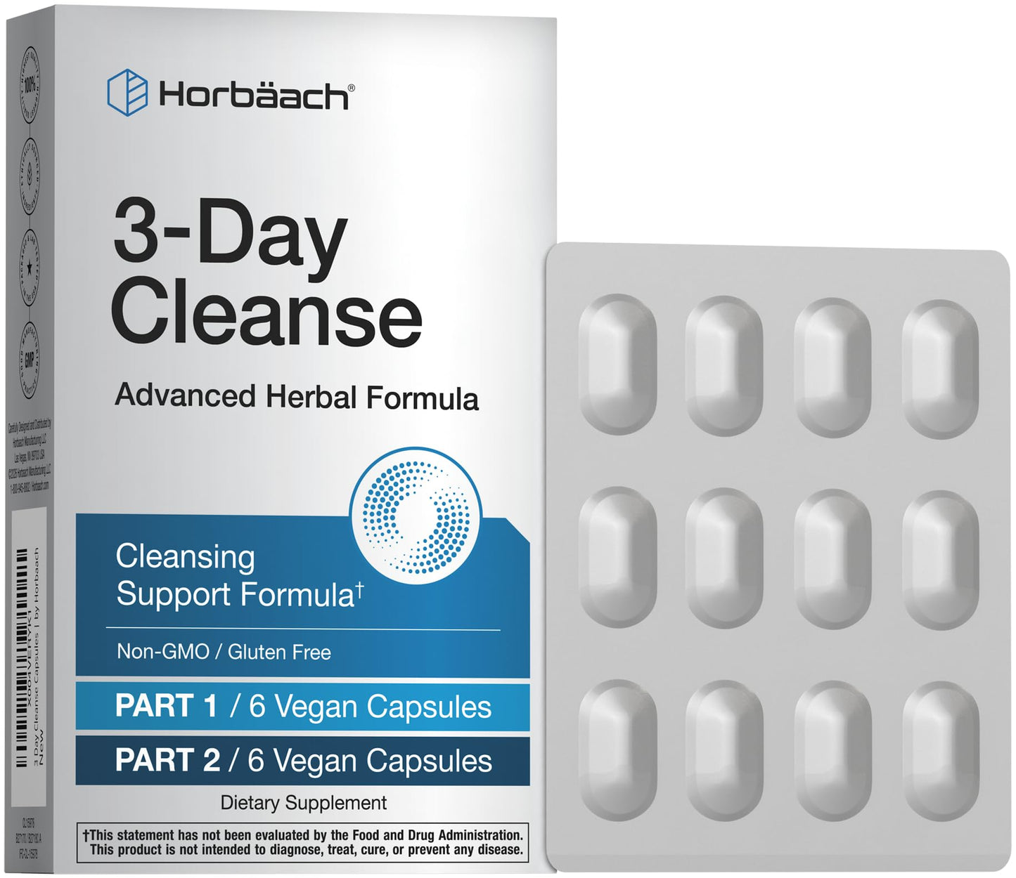 Horbäach 3 Day Cleanse Capsules 12 Count