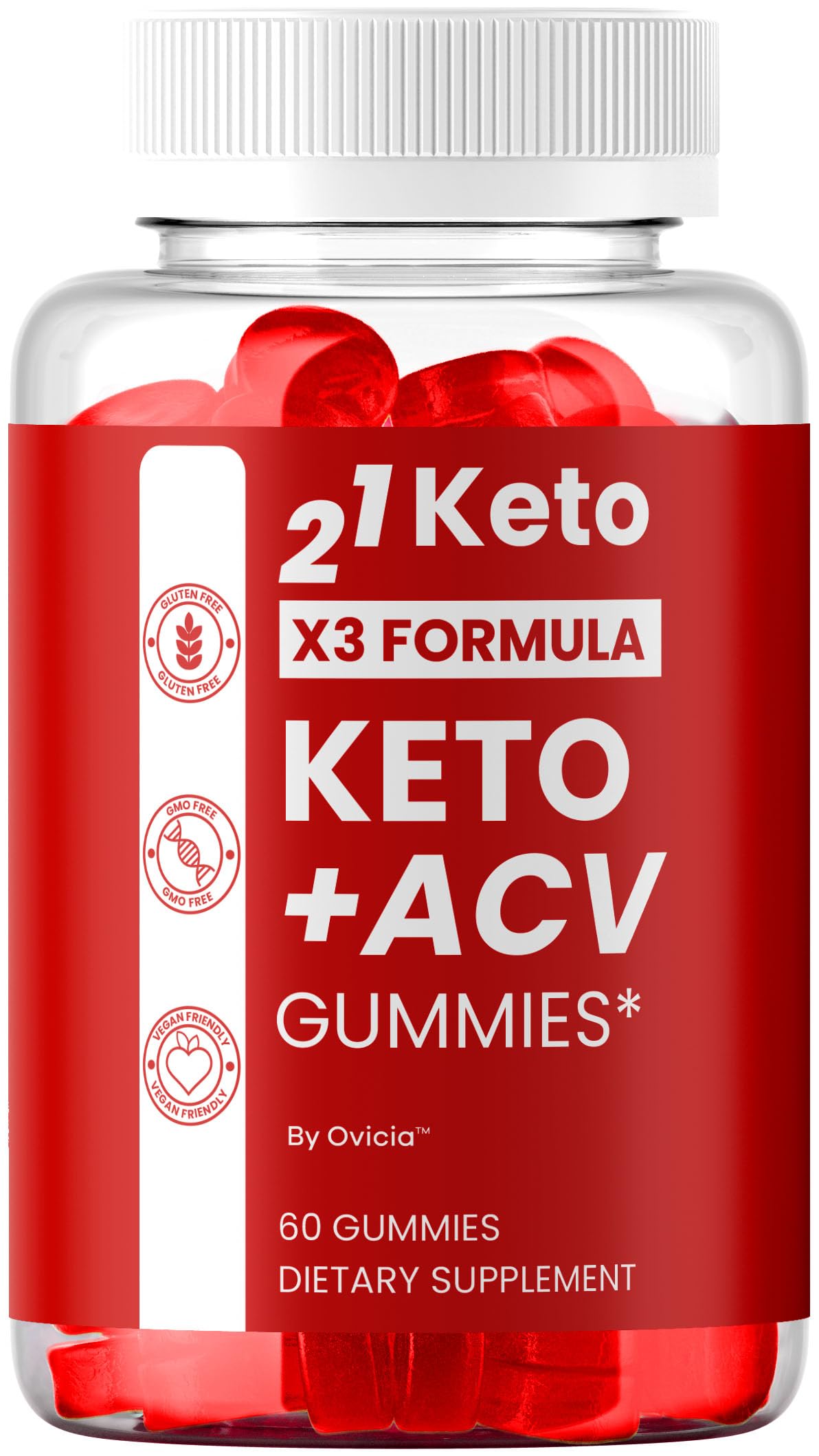 OVICIA 21 Keto Gummies Gummy 60 Count