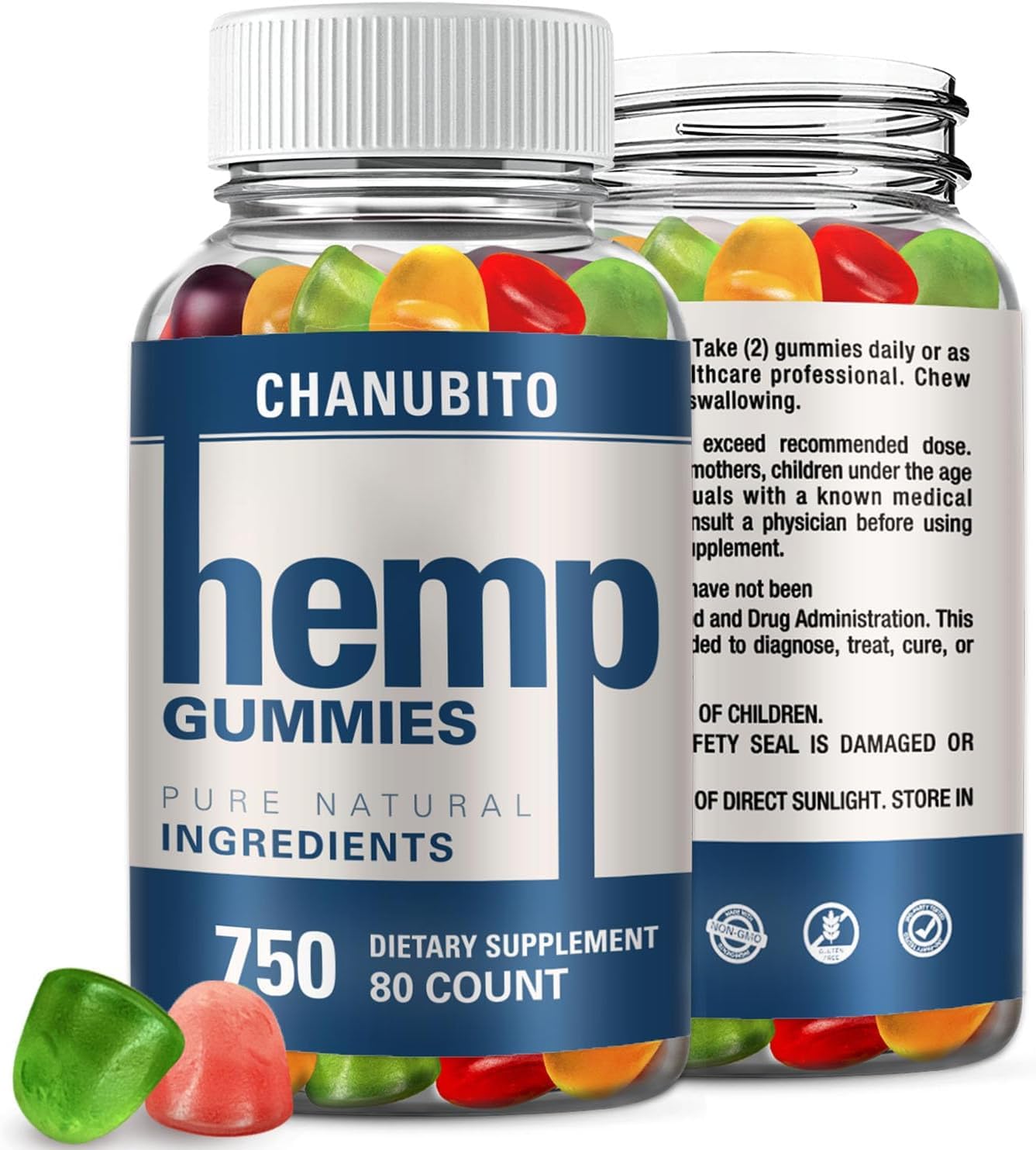 CHANUBITO Omega Gummies 80 Count