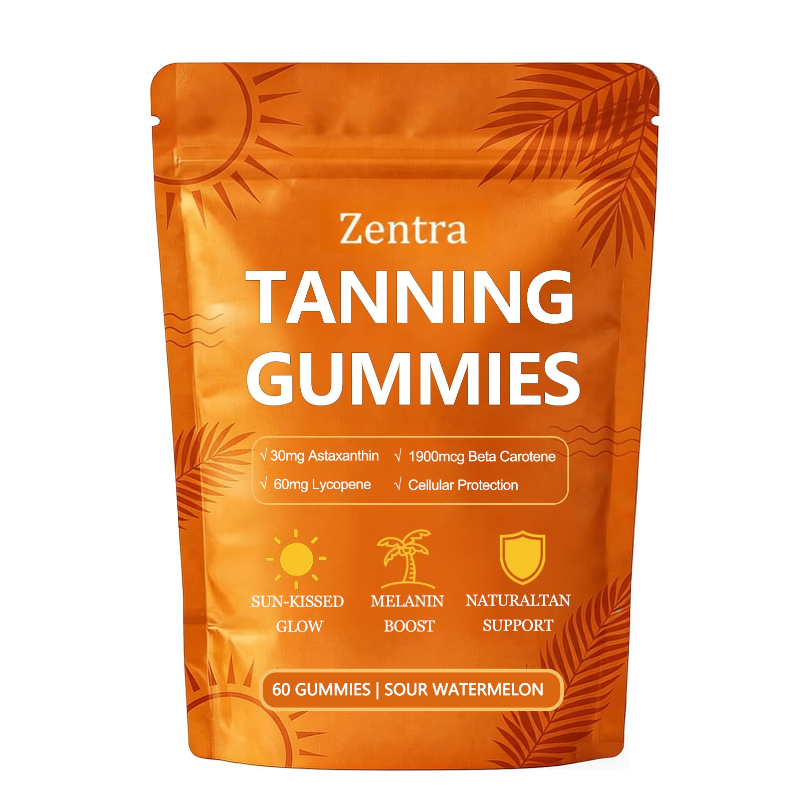 Seralia Zentra Tanning Gummy, 60 Count