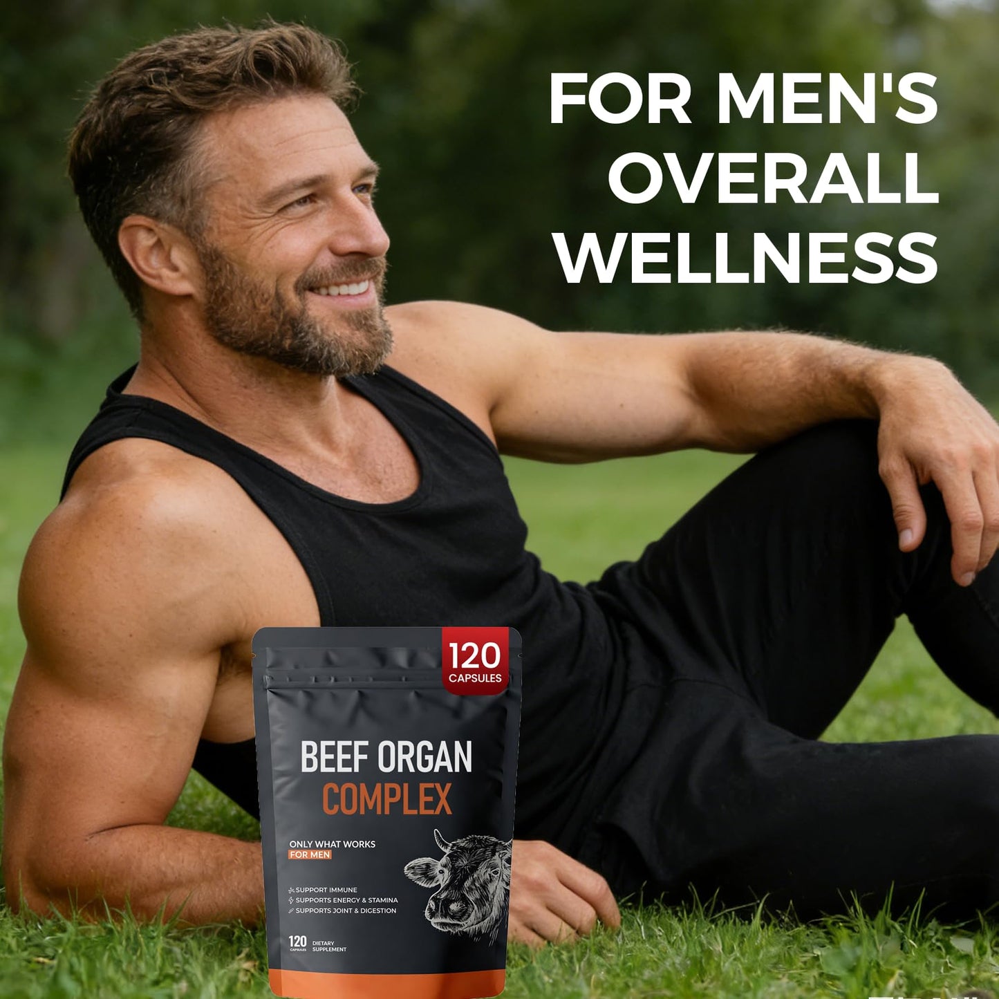 MORANDEE Forgebody Beef Organ Complex Supplement 1 Capsule