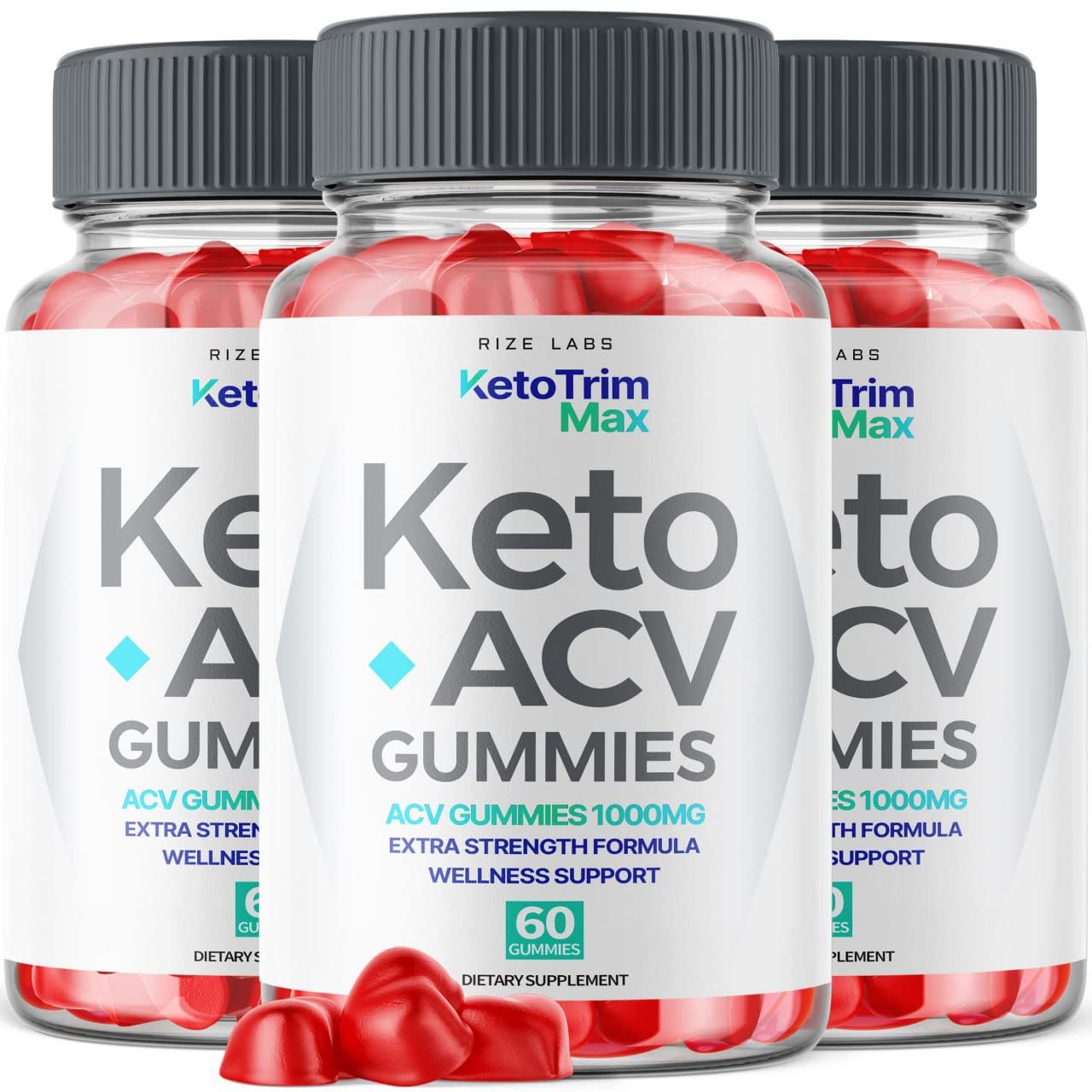 Rize Labs Keto Trim Max ACV Gummies, 180 Gummies